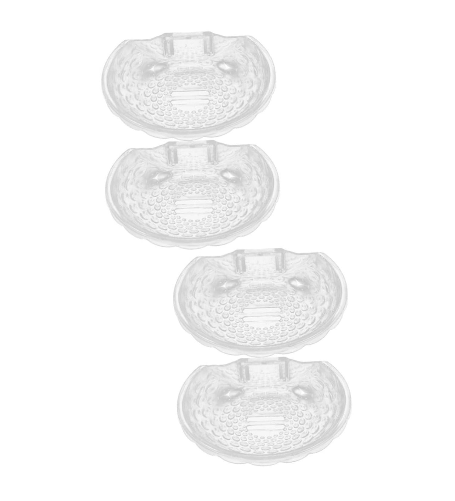 Ciieeo 4 Pcs Transparent Soap Box Soap Holder Bathroom Soap Mount Sink Shower Soap Dish Soapdish Soap Case Self-adhesive Soap Dish Soap Stand Home Supplies Plastic Household Products Tray - Buy Online on SooperMarket.com