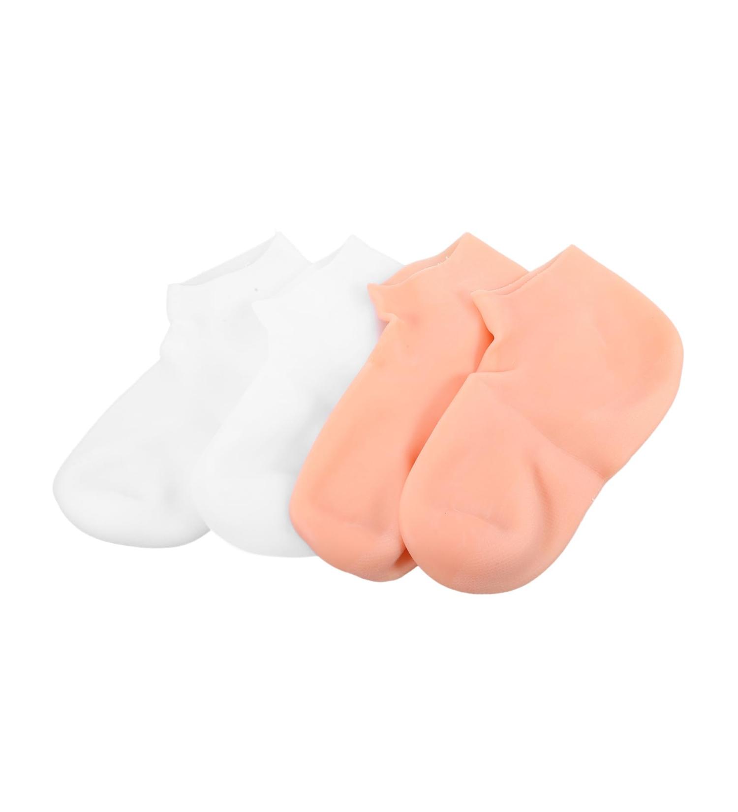 OSALADI 2 Pairs Exfoliating Moisturizing Socks Dry Cracked Feet Socks Cracked Heel Socks Lotion Socks Moisture Enhancing Socks Foot Lotion Reusable Socks Sebs Socks Care Women's - Buy Online on SooperMarket.com