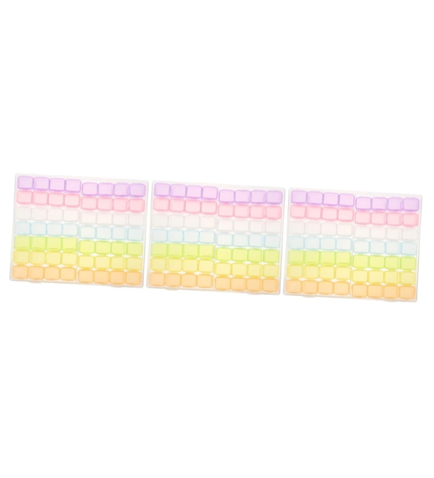 ABOOFAN 3 Sets Nail Art Storage Box Nail Jewelry Manicure Accessories Holding Ornament Container Ornament Storage Bin Nail Organizer Makeup Drawer Dip Powder Organizer Grid Spare Parts Abs - Buy Online on SooperMarket.com