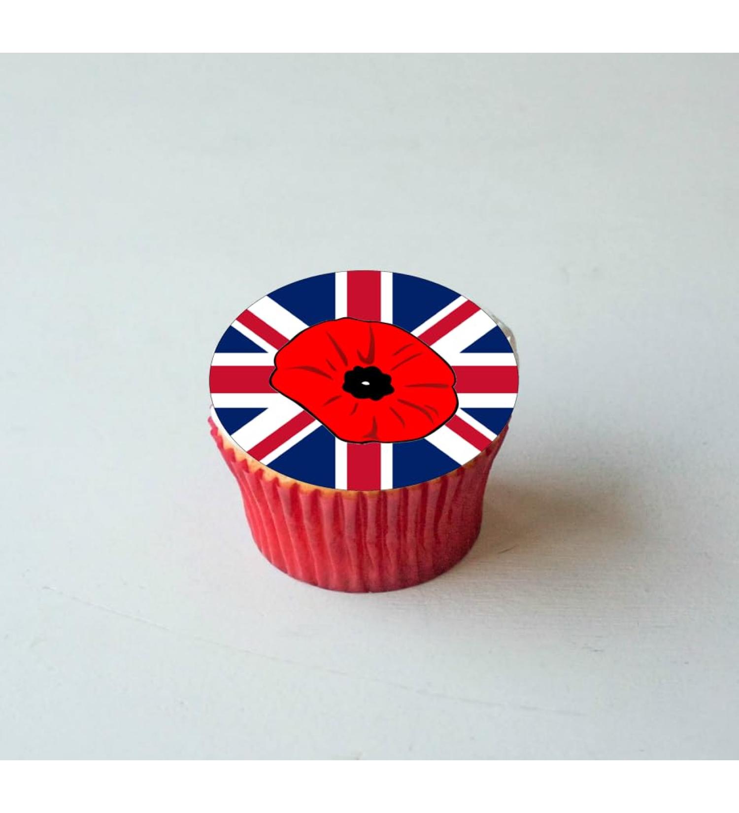 REMEMBRANCE DAY CAKE TOPPERS 30x4CM PREMIUM EDIBLE RICE PAPER DECORATION GIFT D2