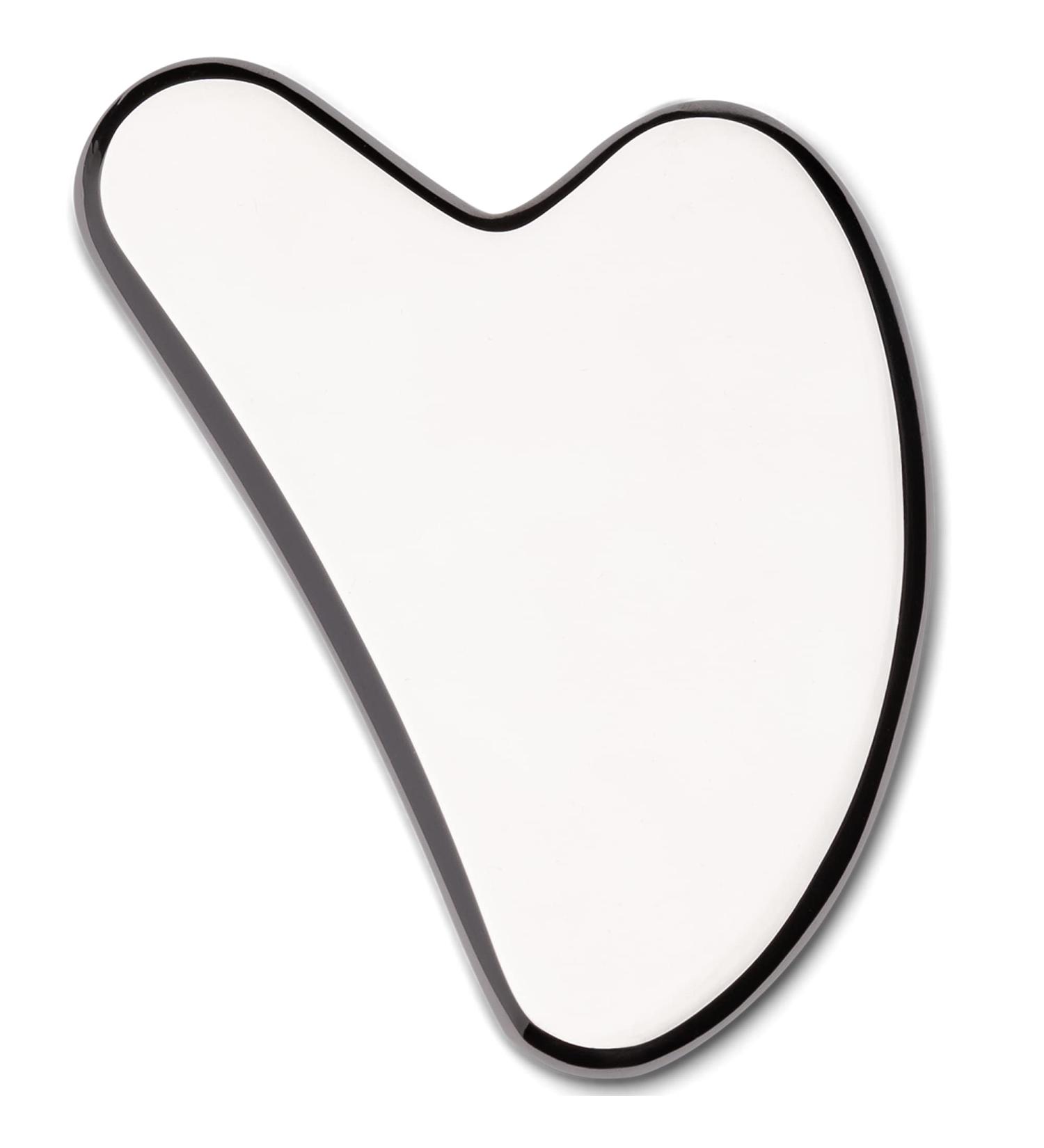 SACHEU Stainless Steel Gua Sha Tool | Reduce Puffiness & Tighten Skin | Facial Massage & Lymphatic Drainage | Travel Pouch Included - Buy Online on SooperMarket.com