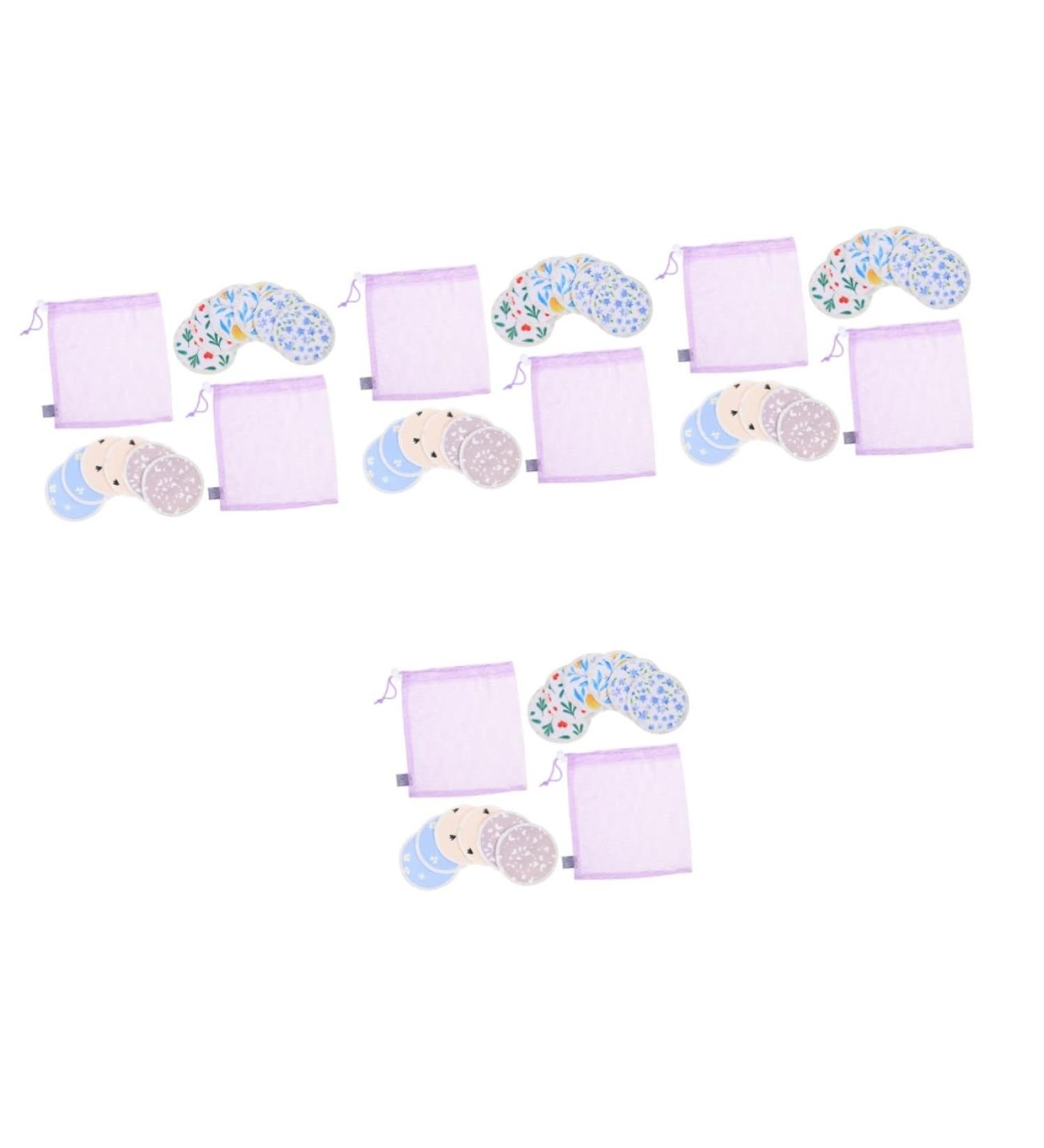 Reusable Breast Pads for Women | 4 Set Anti-Galactorrhea Feeding Pads | Spill Prevention & Comfort - Buy Online on SooperMarket.com