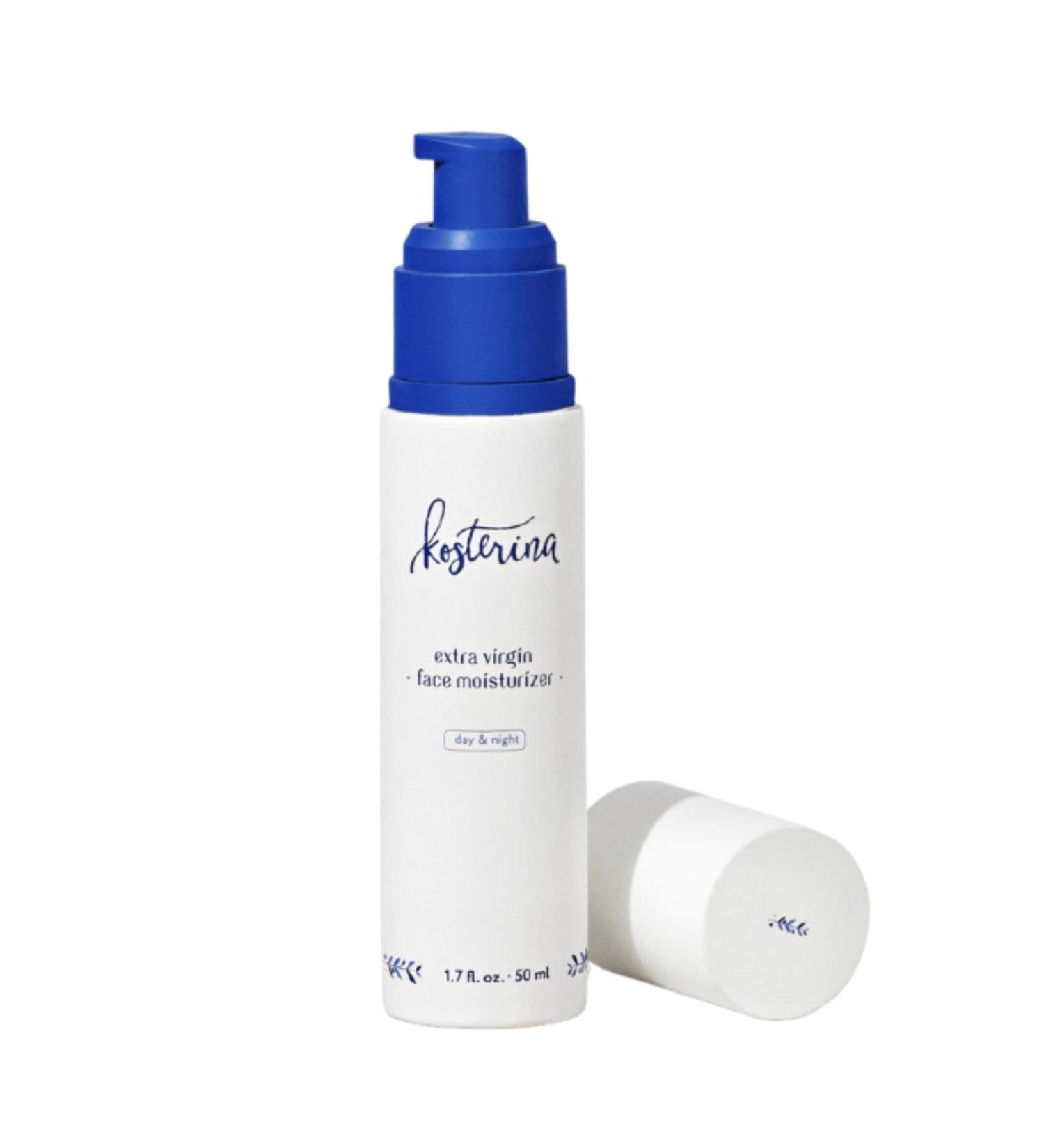 Kosterina Extra Virgin Daily Face Moisturizer | Hydrating & Soothing Natural Cream with Antioxidants Olive Oil & Squalene | 1.7 oz (50ml) - Shop Internationally - Buy Online on SooperMarket.com