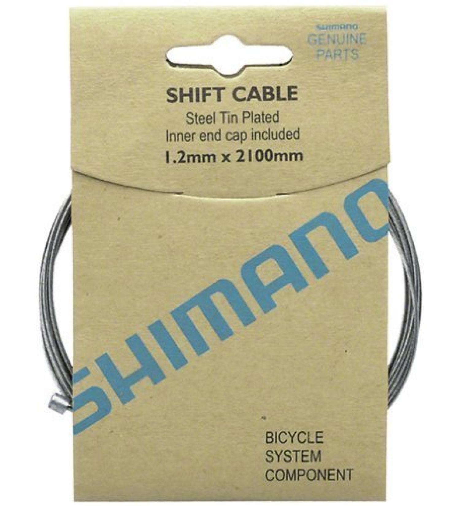 SHIMANO Zinc Shift Cable Box of 10 (1.2x2100mm)
