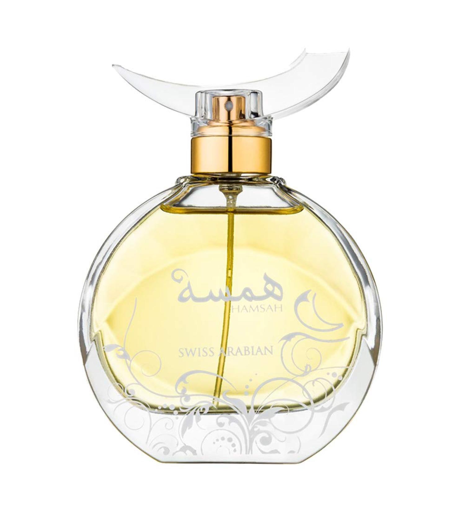 HAMSAH Eau de Perfume for Women 80mL | Honeyed Floral Fragrance with Sultry Orange Blossom Flower Jasmine Rose Vetiver Patchouli Cedarwood | by Artisan Swiss Arabian | Designer Parfum EDP Spray - Buy Online on SooperMarket.com