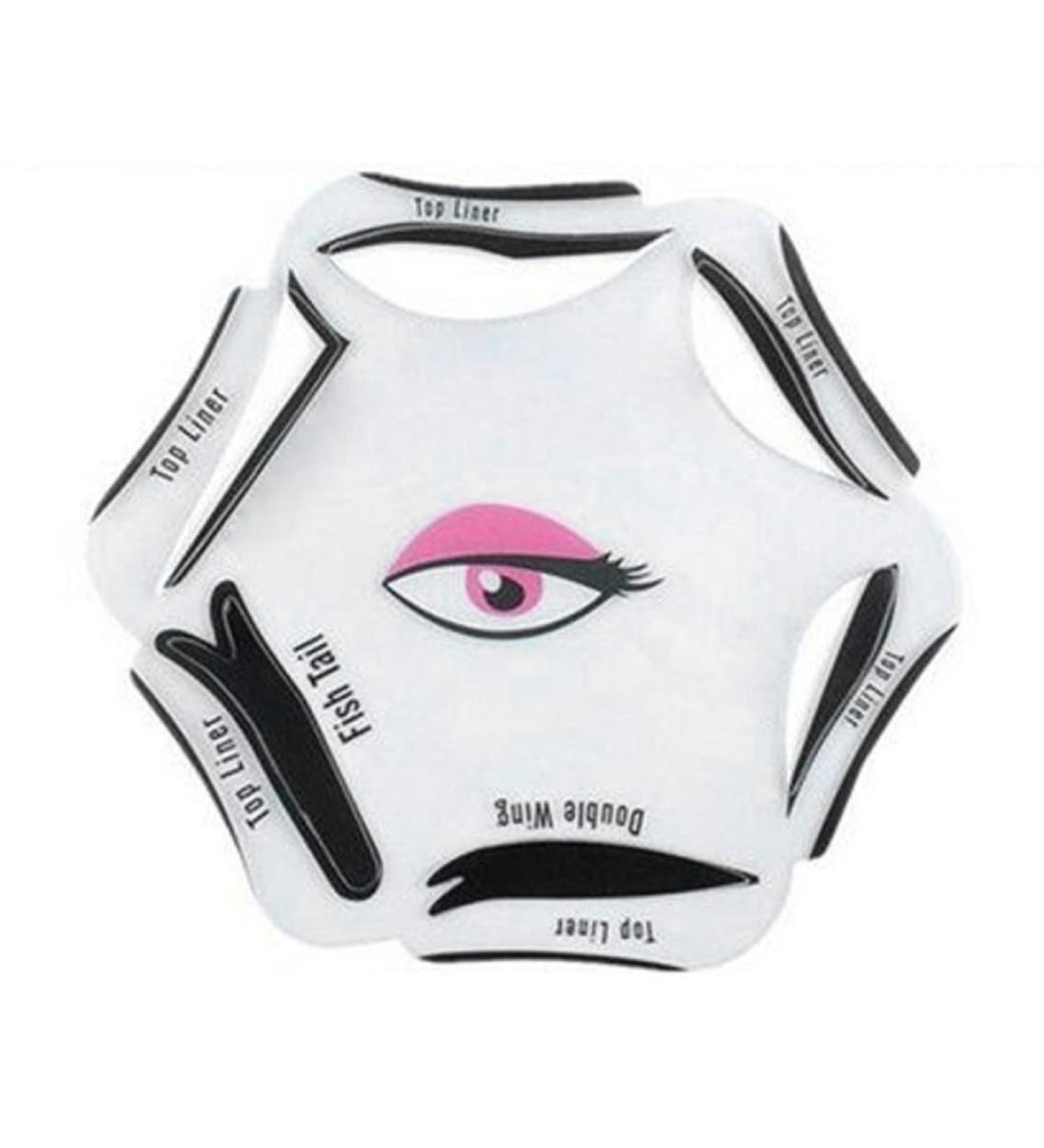Eyeliner Stencil 6 in 1 Eyeline Guide Template Cat Liner Makeup Tool for Eyes Beauty - Buy Online on SooperMarket.com