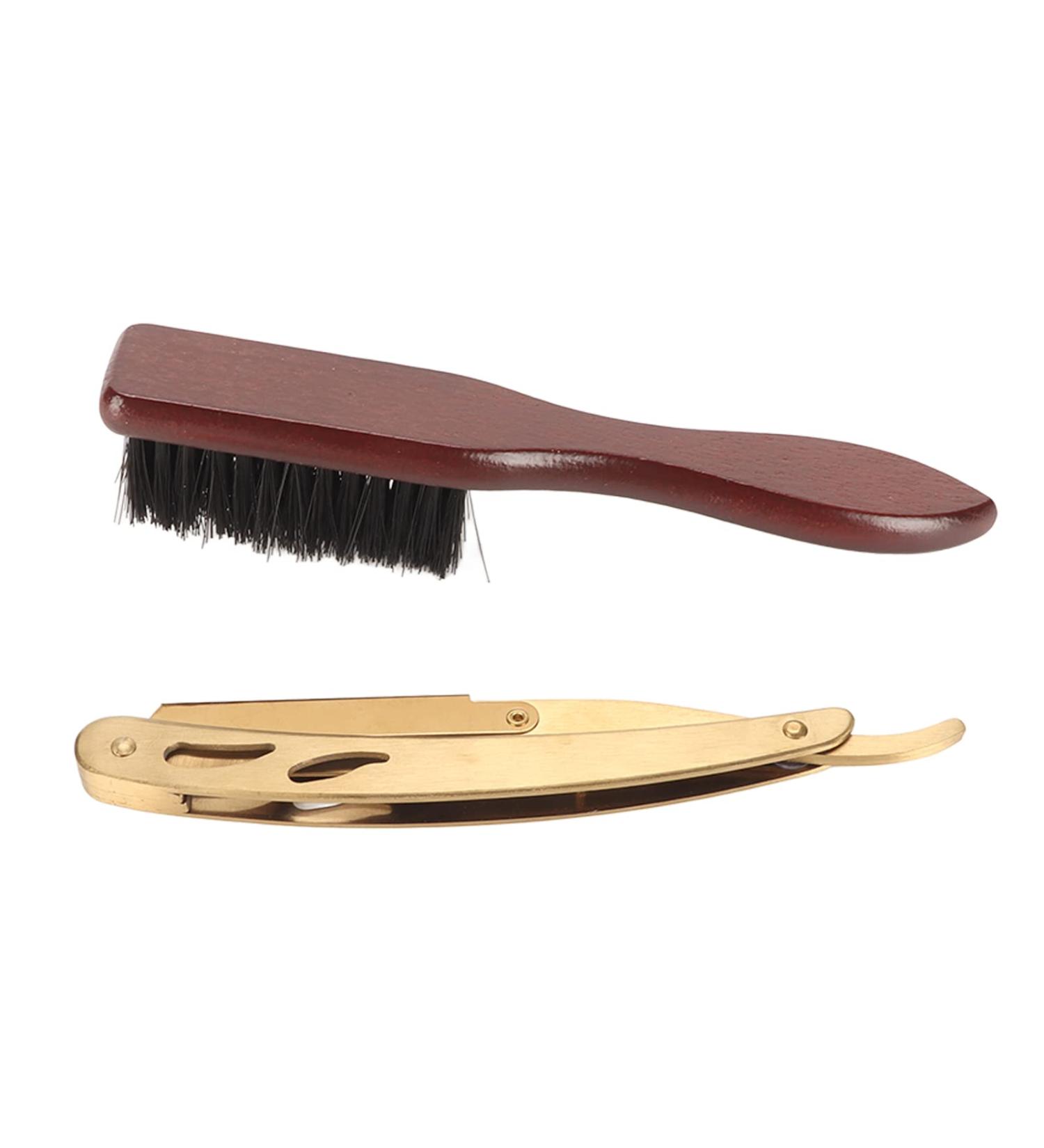 Premium Beard Blade Holder - Ergonomic Metal Beard Brush for Men | Portable & Multifunctional | Ideal for Salons - Shop Internationally - Buy Online on SooperMarket.com