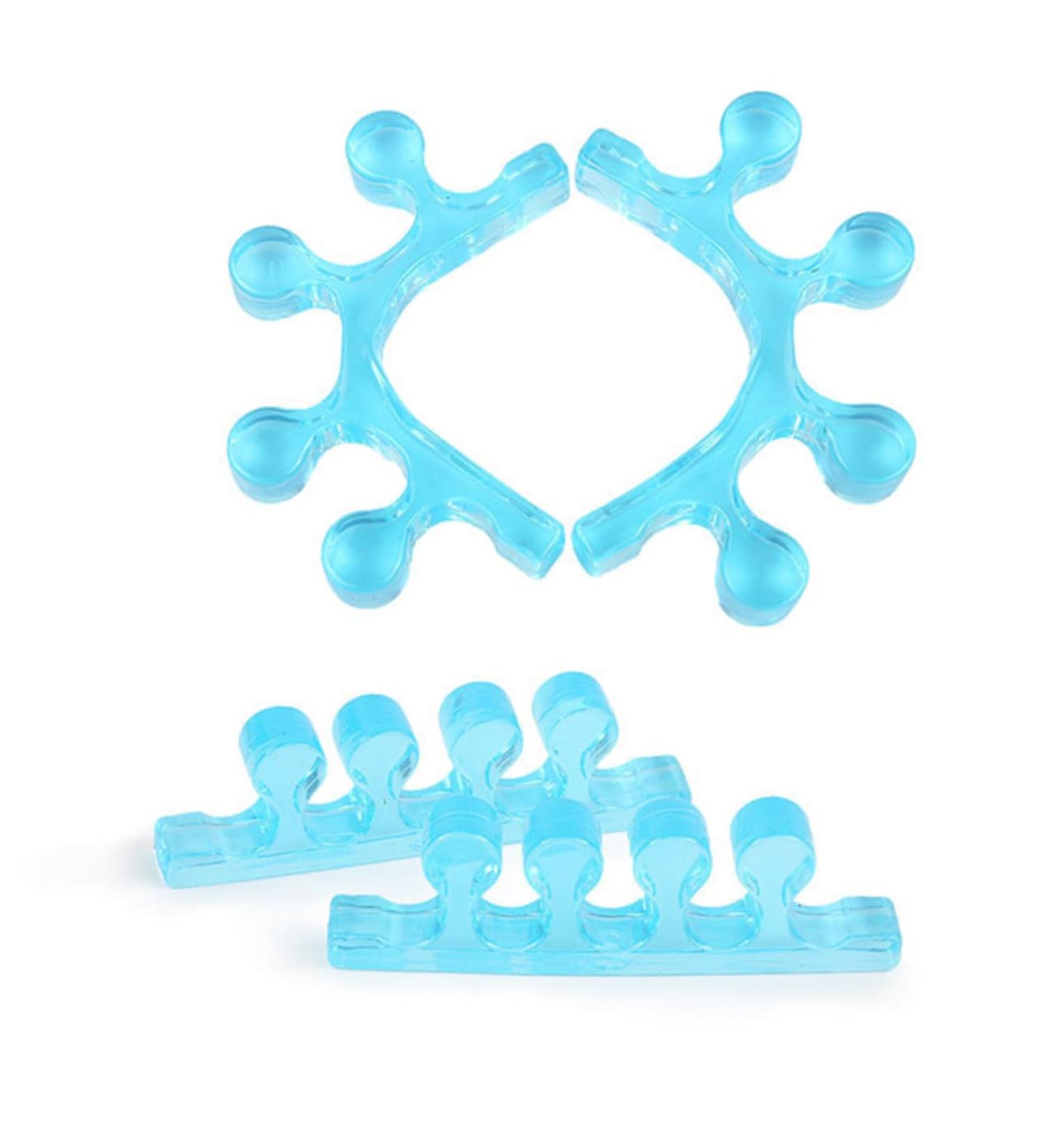 KALLORY Silicone Gel Toe Separators - Hammer Toe, Bunion Cushions, Valgus Adjuster - 1 Pair - Buy Online on SooperMarket.com