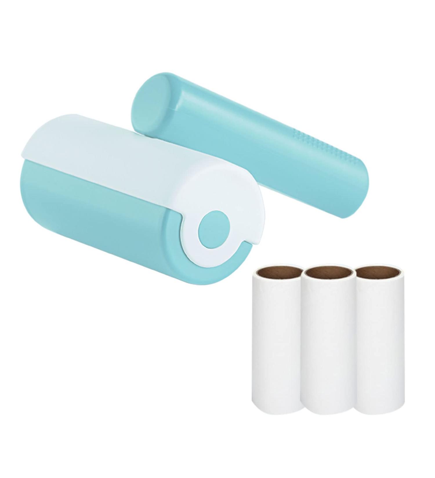 Premium Lint Roller for Pet Hair 1 Handle 3 Refills 180 Sheets Extra Sticky 360 Rotatable Hair Remover | Fur Removal Tool for Clothes & Fabrics - Buy Online on SooperMarket.com