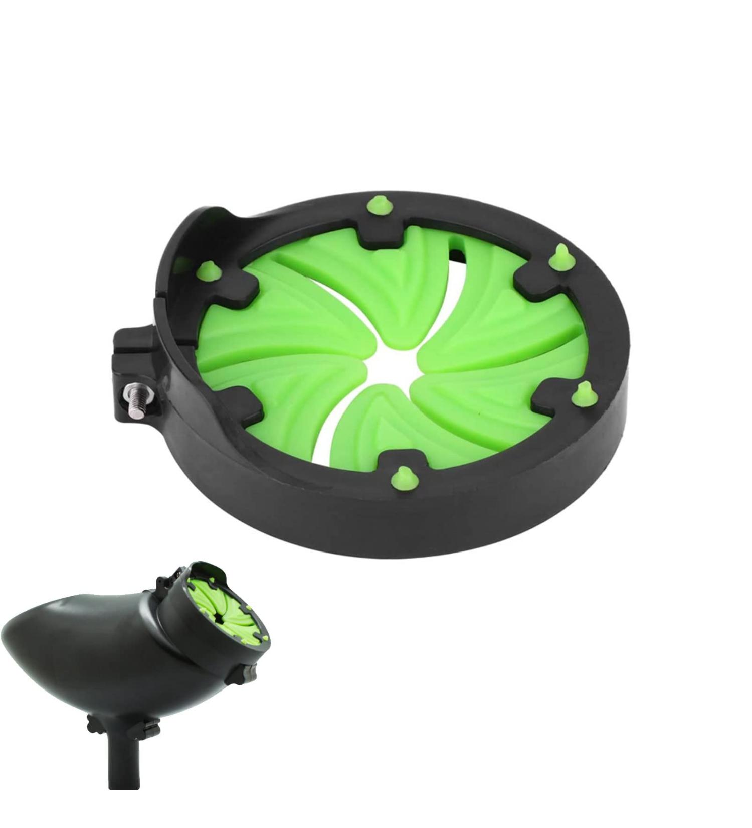 Speed Feed Gate Lid for Paintball Hoppers - Green Black Petals Triangular Design - Buy Online on SooperMarket.com