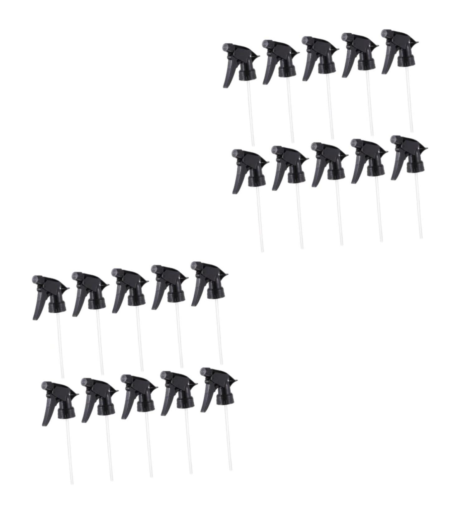 FRCOLOR 20 PCS spray bottle nozzle mist spray head replacement spray nozzles bottles spray nozzle top pump dispensers standard nozzle detangler spray plastic hair black pepper Miss 20x9.5cmx2pcs - Buy Online on SooperMarket.com