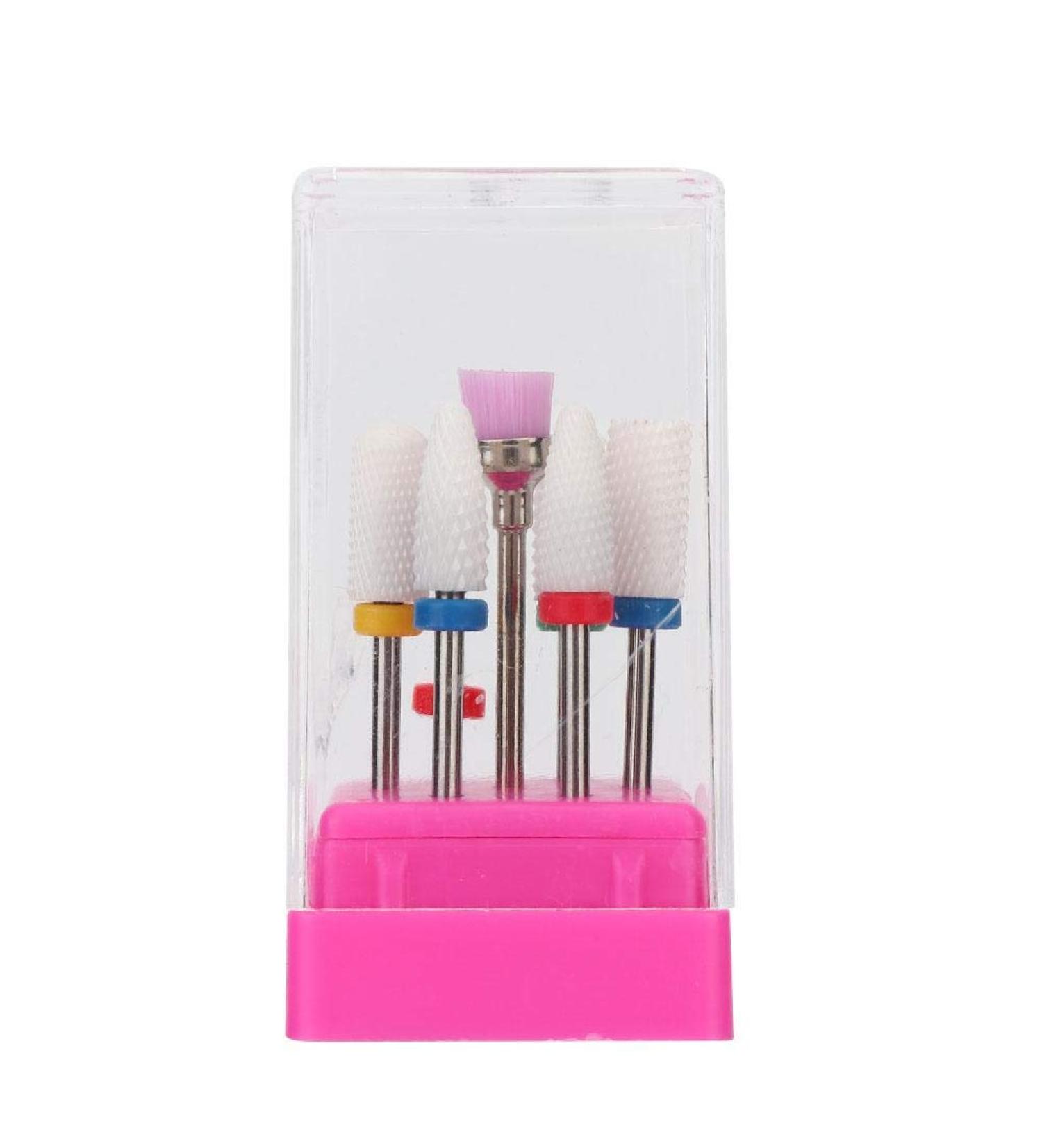 NAROOTE Nail Drill Bits 7Pcs Nail Metal Drill Bits Nail Polishing Burr Manicure Pedicure Accessory Tool Set(TZ-08) - Buy Online on SooperMarket.com