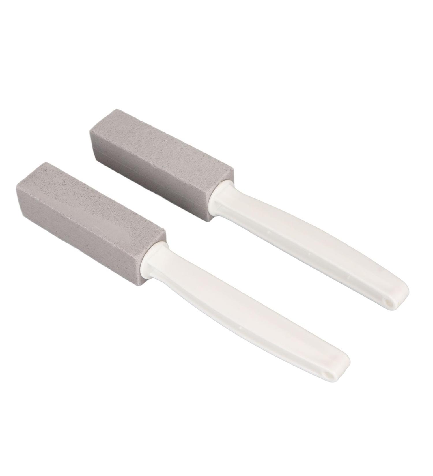 Pumice Stone Cleaning Brush Long Handle Pumice Stone Toilet Bowl Cleaner Efficient 4pcs Grid for Toilet Sink - Buy Online on SooperMarket.com