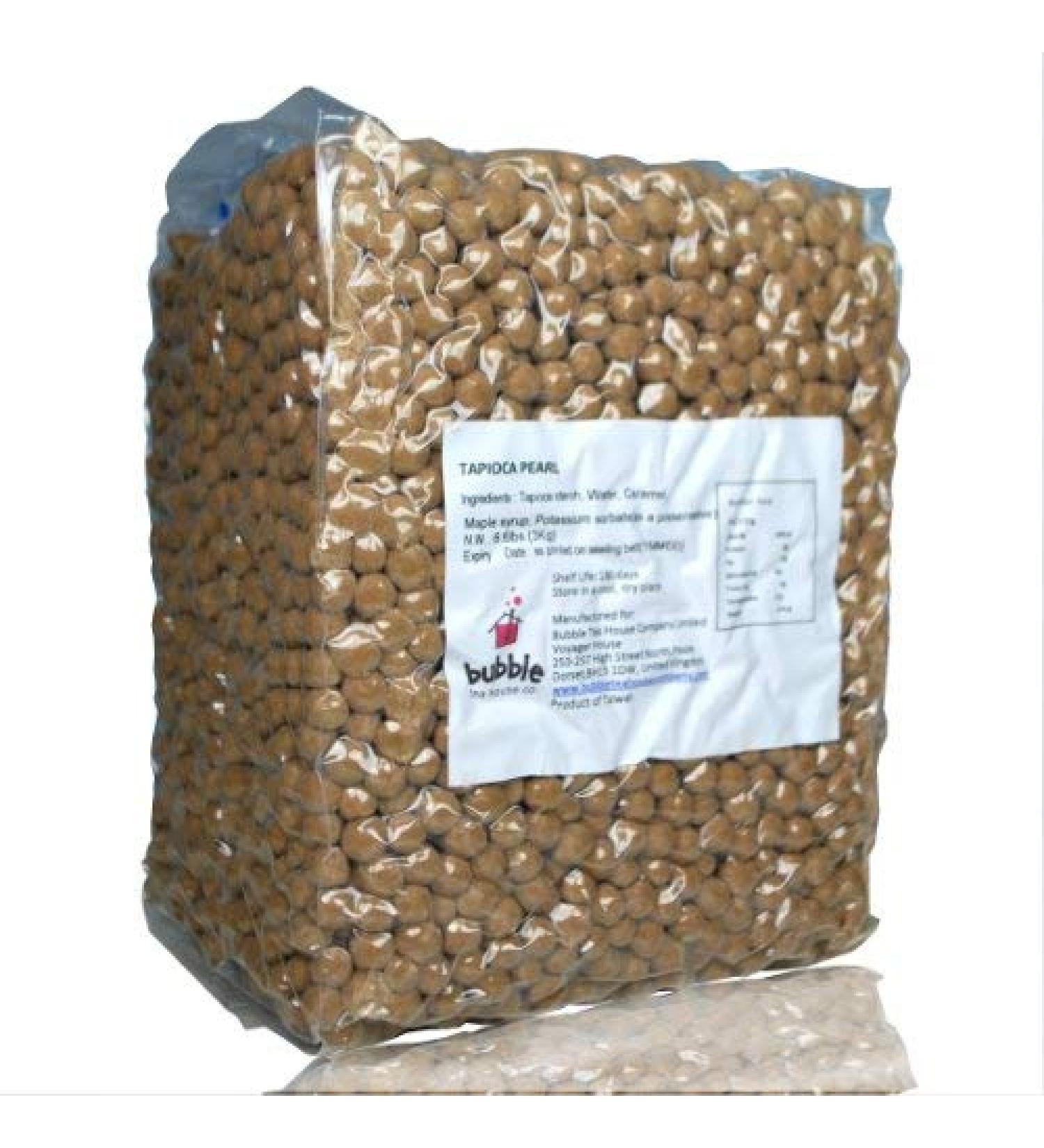 Black Tapioca Pearls for Bubble Tea Drink 3KG Gluten Free Brown Sugar Flavour Boba Starch Pearls Perfect for Bubble Tea Milk Tea Smoothies and Dessert Toppings - Buy Online on SooperMarket.com
