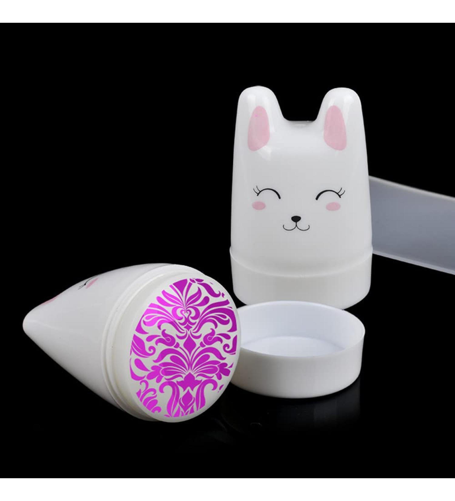 Clear Jelly Nail Stamper Set with Scraper - Nail Art Stamping Tools - Buy Online on SooperMarket.com