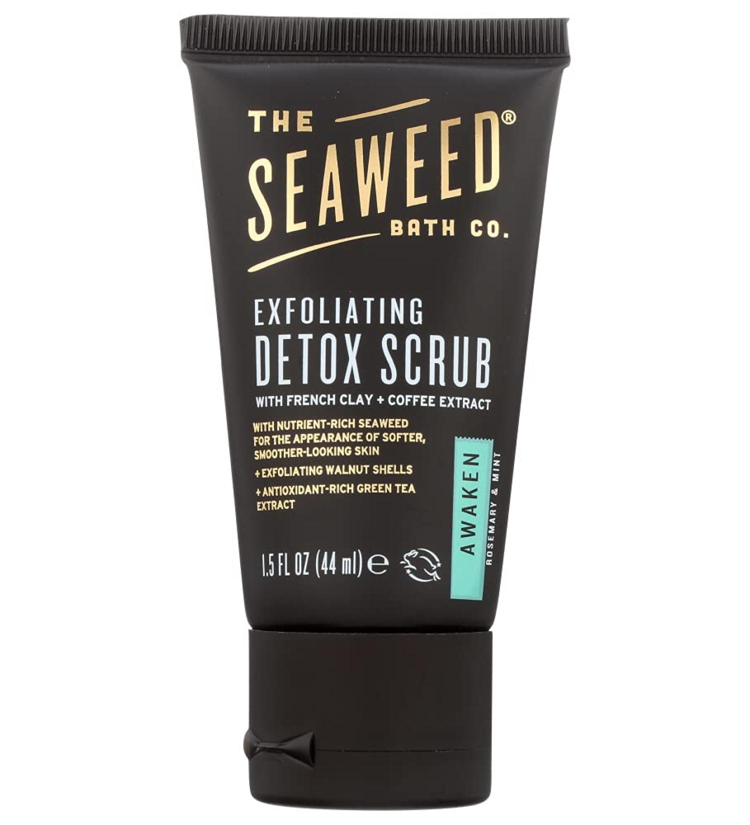 Seaweed Bath Co Detox Scrub: Exfoliating French Clay & Coffee Extract - 1.5 Fl Oz - Buy Online on SooperMarket.com