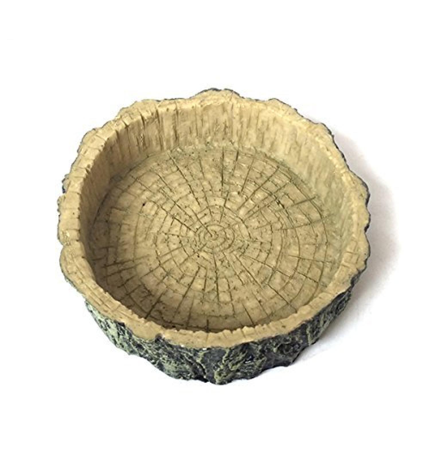 Reptile Feeding Bowl Saim Reptile Rock Worm Feeder/Food and Water Dish
