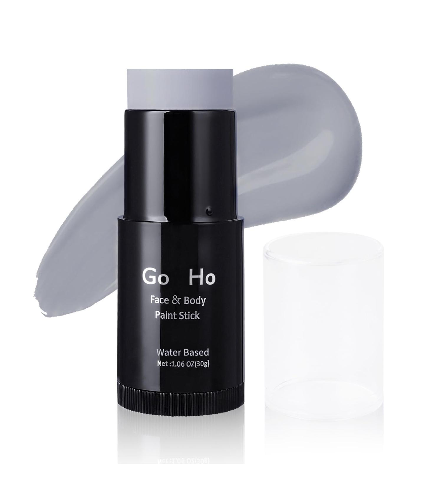 Go Ho Water Based Light Gray Face Paint Stick 1.06 Oz - Non-toxic Cream Body Makeup for Theater & Halloween SFX Cosplay - Buy Online on SooperMarket.com