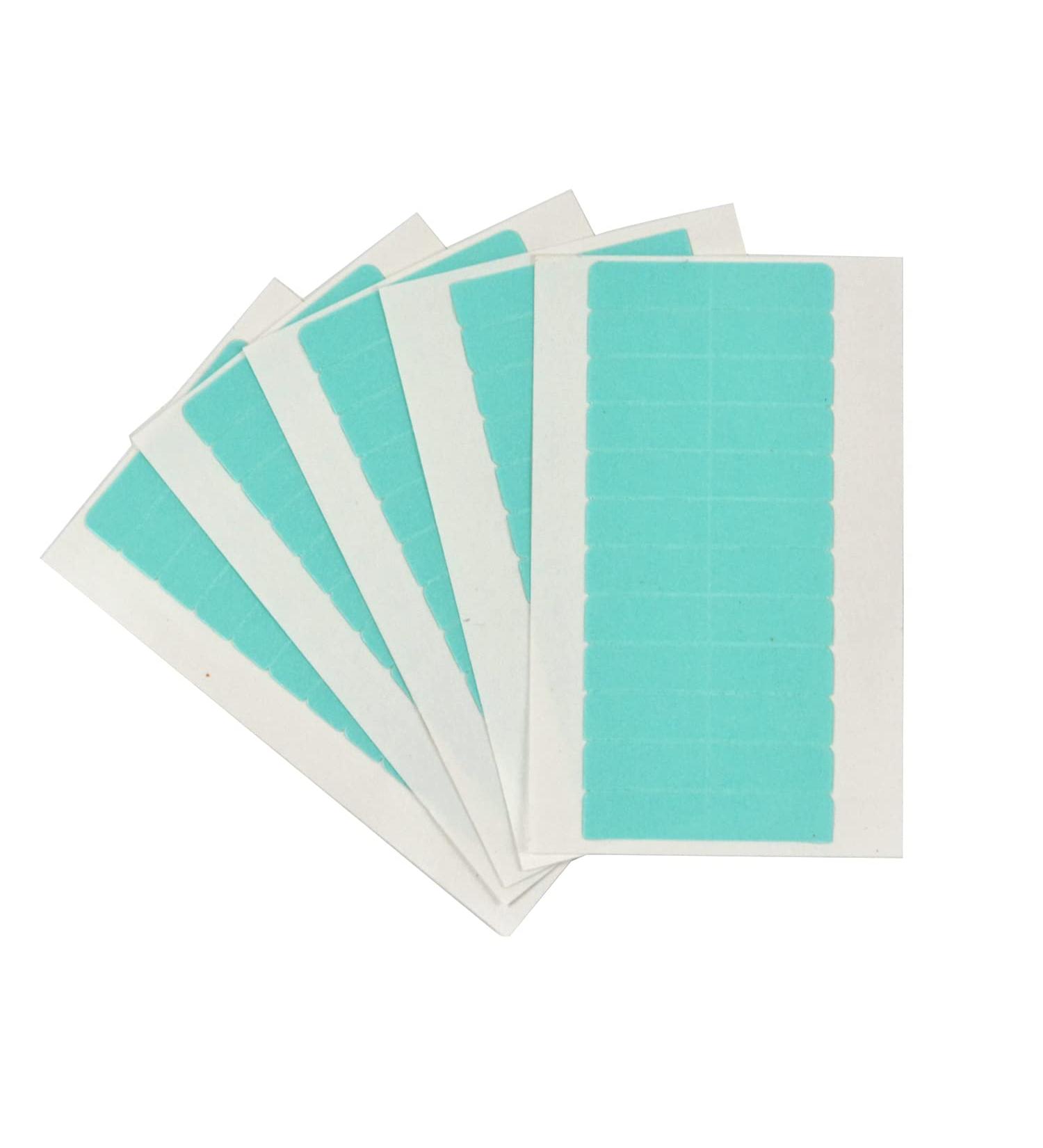 Pack of 60 Double-Sided Adhesive Strips for Hair Extensions | High Strength 4x0.8 cm Replacement Tapes - Buy Online on SooperMarket.com