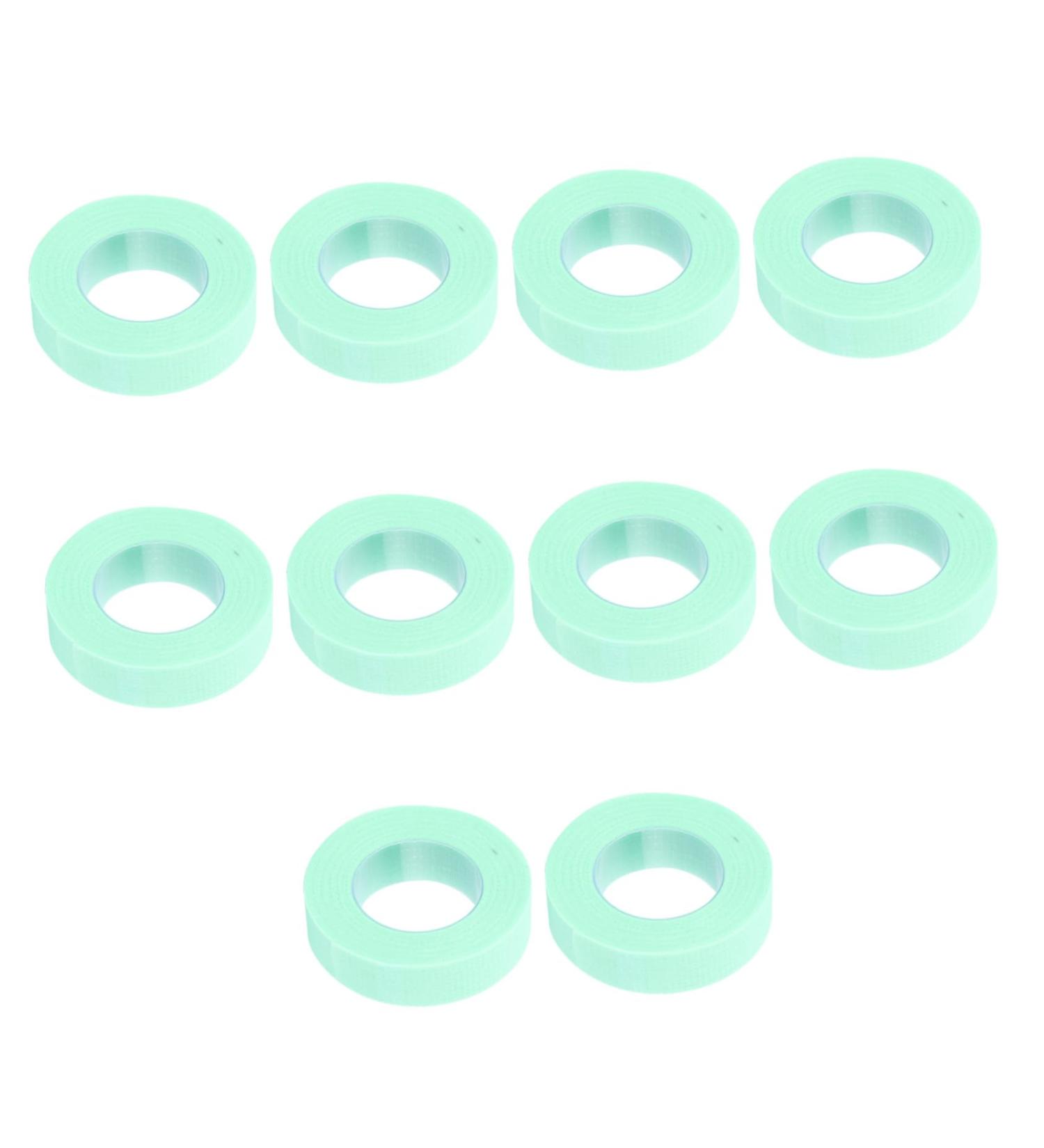 DOITOOL 10 Rolls Eyelash Tape - Non-Woven Grafting Supply for Makeup Beauty Salons & Lash Extensions - 900x1.1cm Green Duct Tape - Buy Online on SooperMarket.com