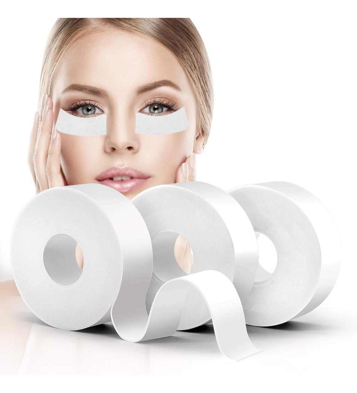 Lash Tape Akissos 3 Rolls - Medical Elastic Foam Tape for Eyelash Extensions - Hypoallergenic, Lint Free, Latex Free - 1 X 5.5 Yard - Buy Online on SooperMarket.com