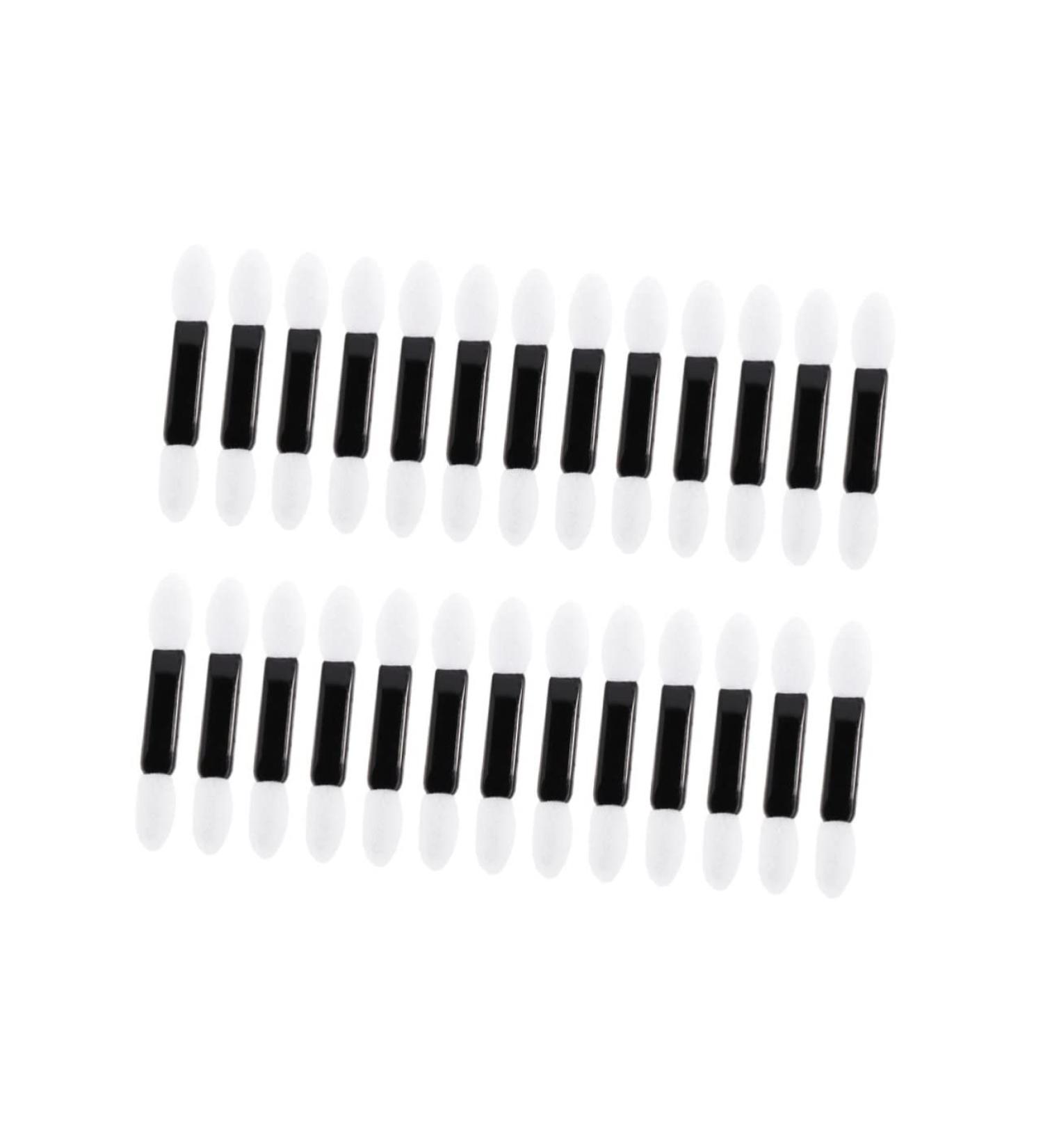 Gogogmee 100pcs Make up Applicators for Face Dual Sided Eyeshadow Brush Makeup Eyeshadow Brush Smudge Brush M White - Buy Online on SooperMarket.com