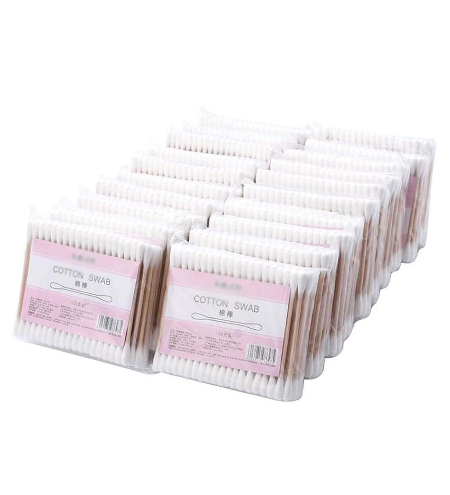 2000 Counts Organic Cotton Swabs - Natural Double Tipped Cruelty-Free Ear Buds - Eco-Friendly & International Shipping - Buy Online on SooperMarket.com