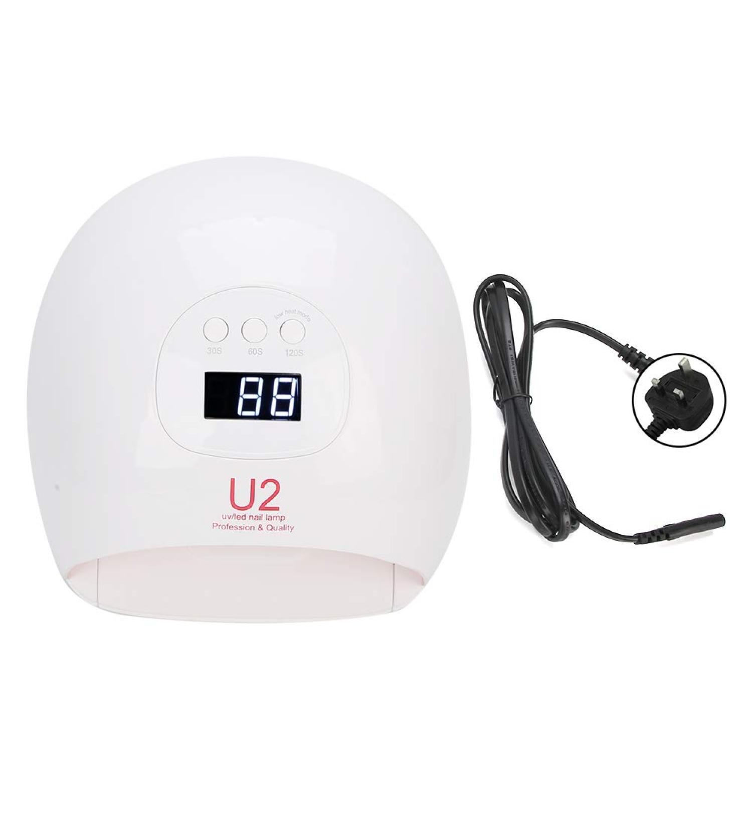 72W LED Nail Lamp Professional Painless Gel Polish Light with Powerful Motor & Detachable Base UV LED Nail Gel Curing Light with 36 Light Chips(UK 110-240V) - Buy Online on SooperMarket.com