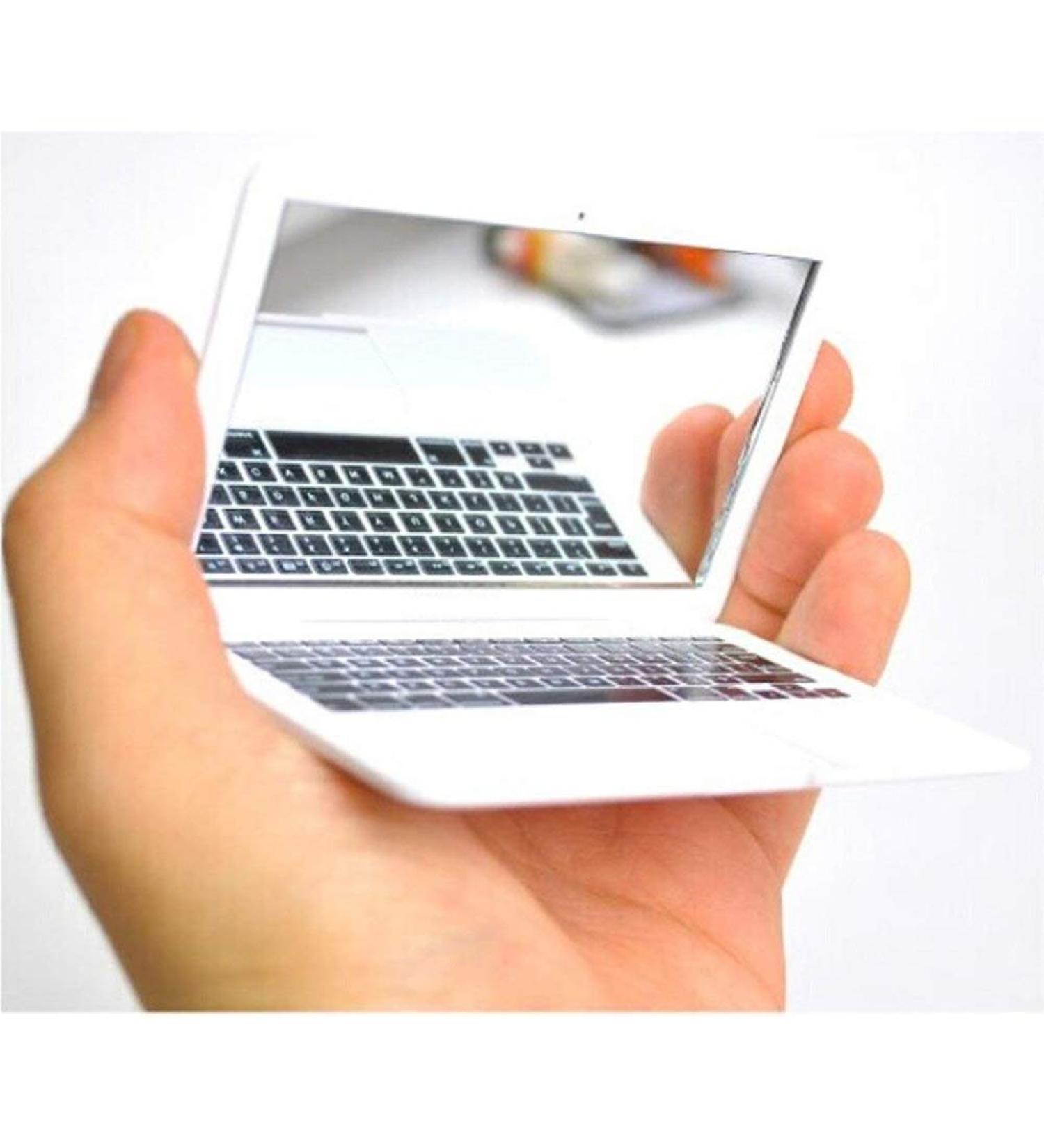 Atyhao Mini Folding Pocket Makeup Mirror - Portable Polyethylene Glass Mirror for Home and Laptop Use - Buy Online on SooperMarket.com