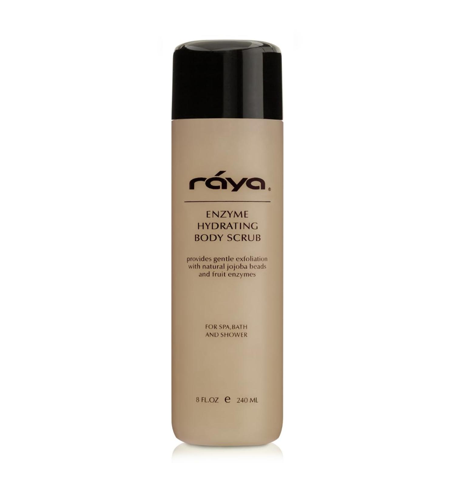 RAYA Enzyme Hydrating Body Scrub 8 oz - Pineapple Scent | Gentle Exfoliating Scrub with Seaweed & Jojoba Beads | Buy Internationally - Buy Online on SooperMarket.com