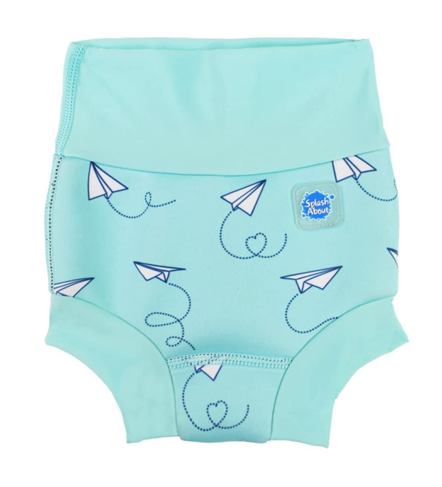 Splash About Baby & Toddler Happy Nappy Reusable Swim Nappy Paper Planes - Size 3-6 Months - Buy Online on SooperMarket.com