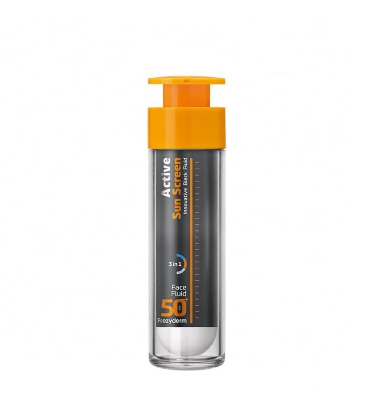 Frezyderm Active Sun Screen Face Fluid SPF50+ 50ml