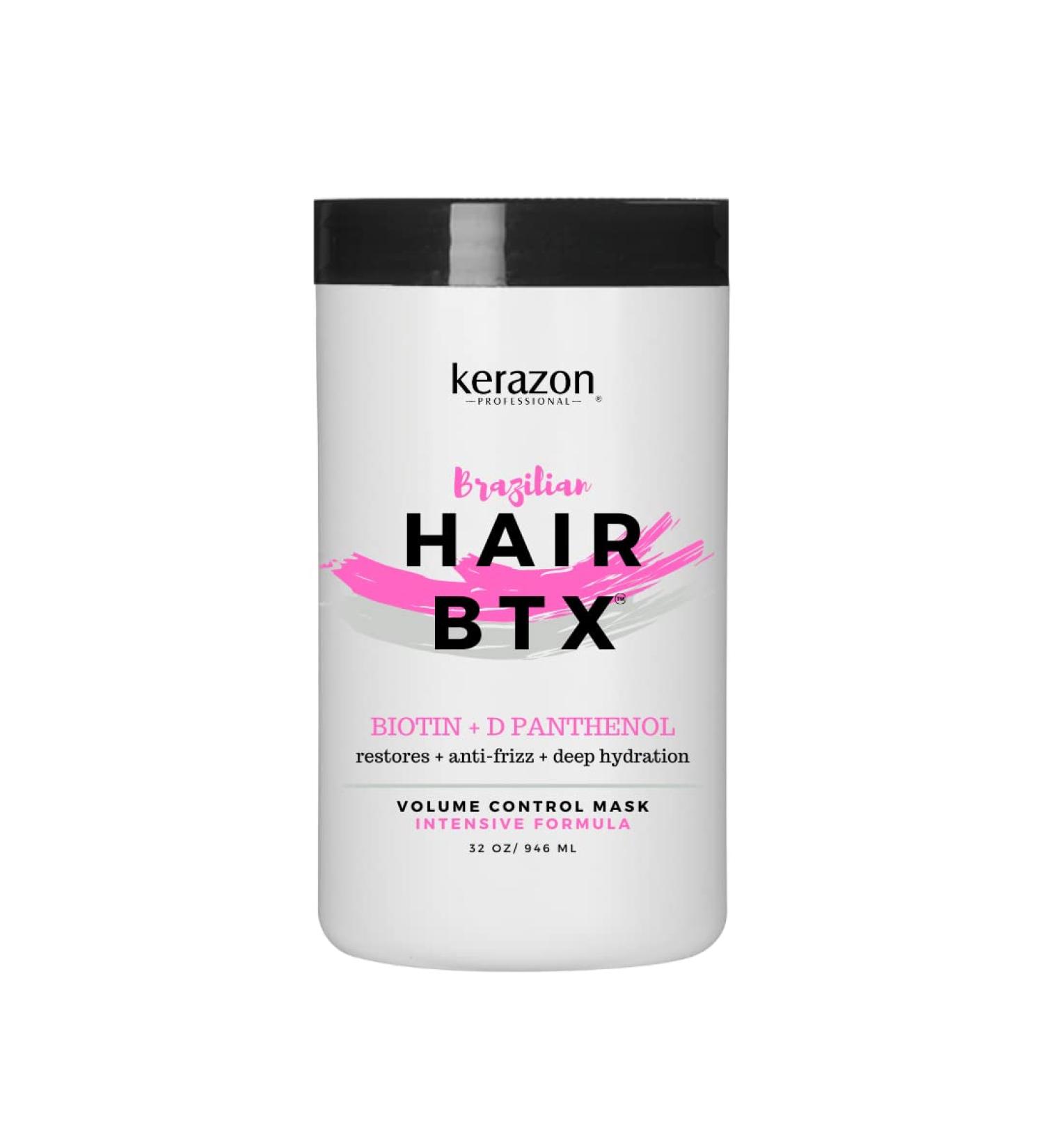 KERAZON Intensive Brazilian Hair Botox Treatment | Thermal Activated Mask for Stronger Volume & Frizz Control | Formaldehyde-Free - Buy Online on SooperMarket.com