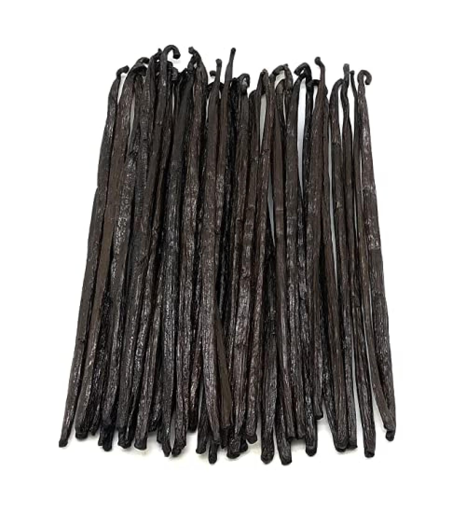 Grade A Madagascar Vanilla Beans for Pure Vanilla Extract & Baking - 5''-7'' NON-GMO (Pack of 1) - Buy Online on SooperMarket.com