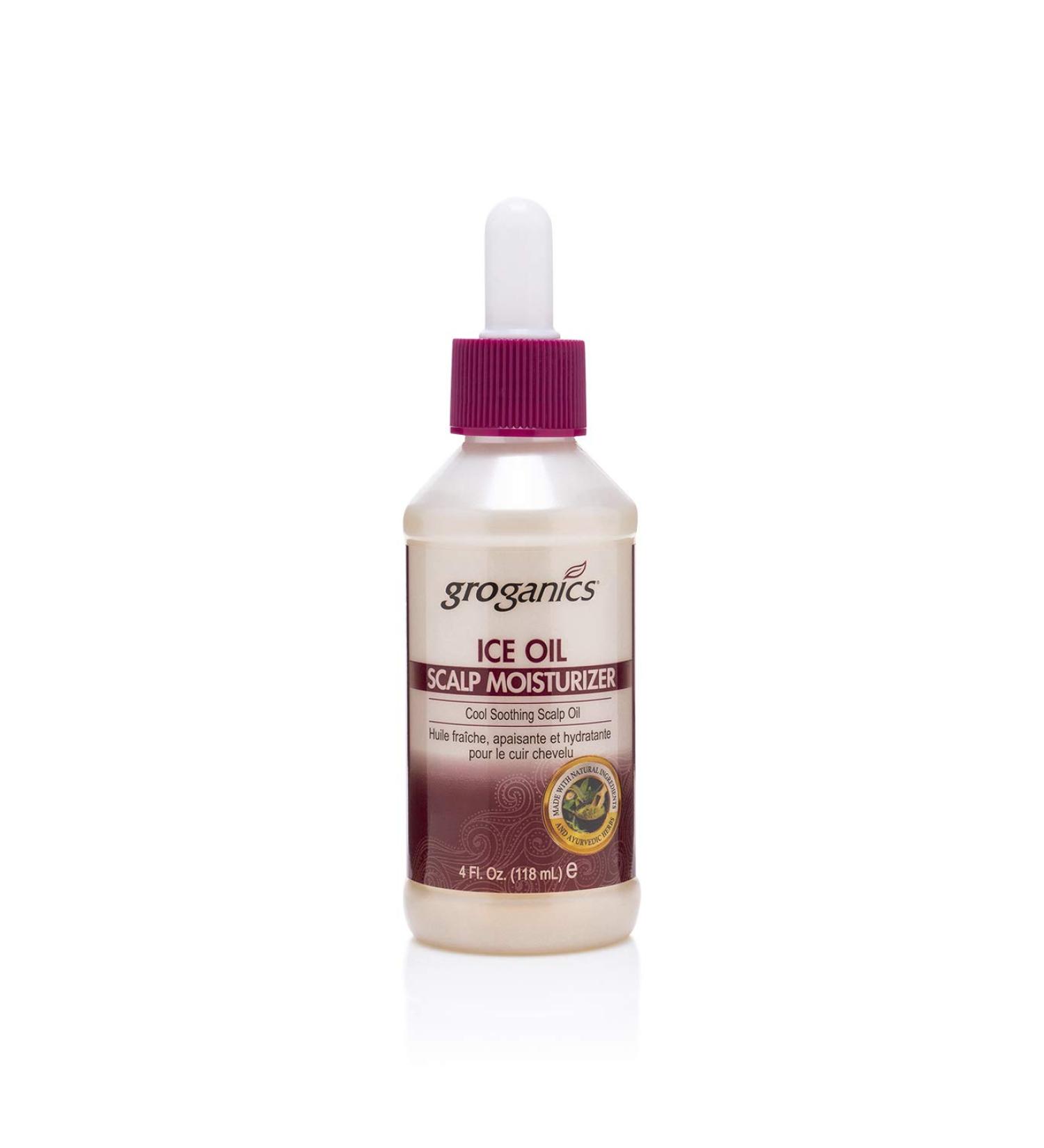 Groganics Ice Oil Scalp Moisturizer 4 oz - Hydrating Solution for Dry Scalp - Buy Online on SooperMarket.com
