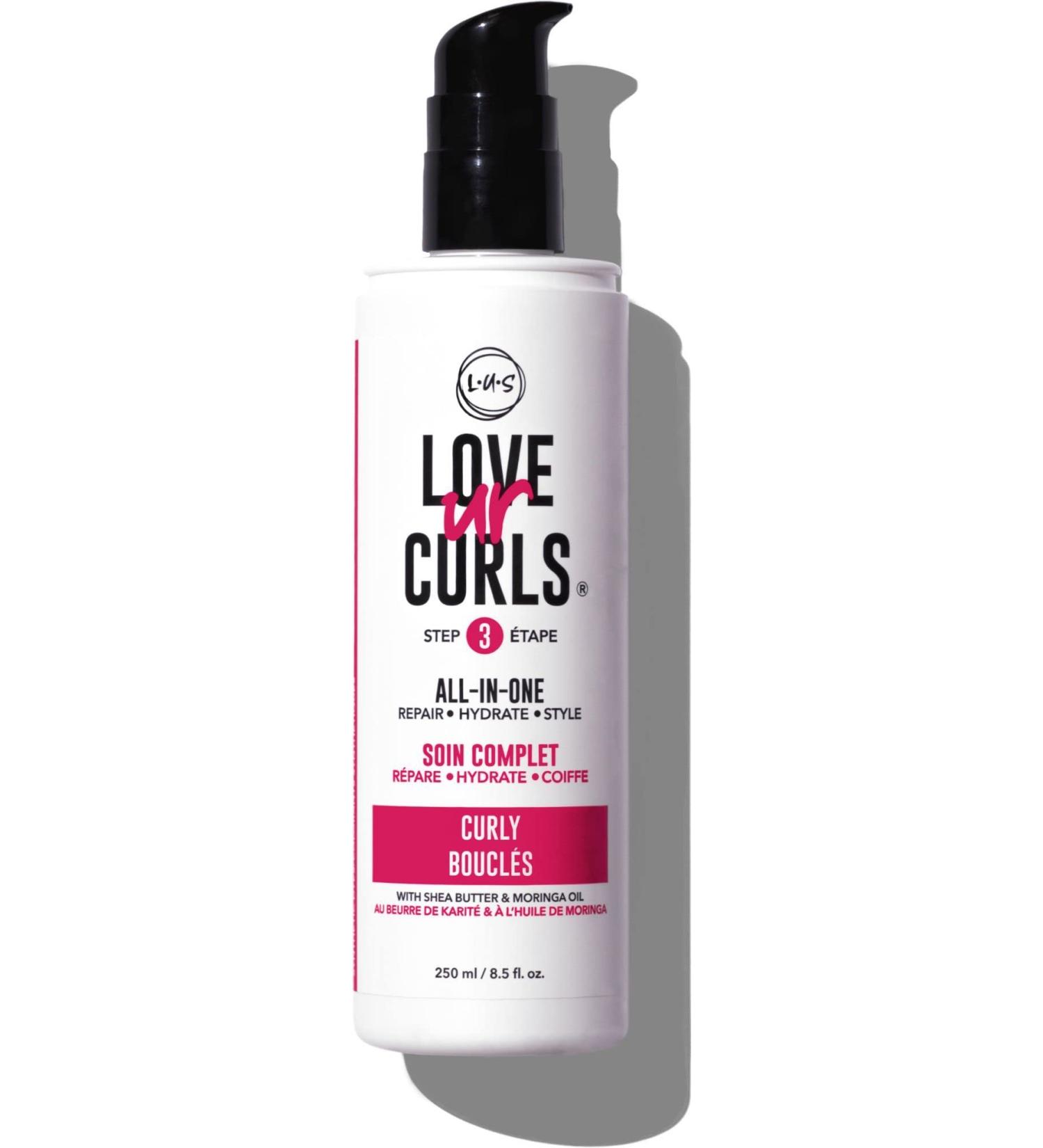 LUS Brands Love Ur Curls Styler 8.5 oz - Repair, Hydrate, Style - Customized Care for Natural Curly Hair - Shea Butter Infused - Buy Online on SooperMarket.com