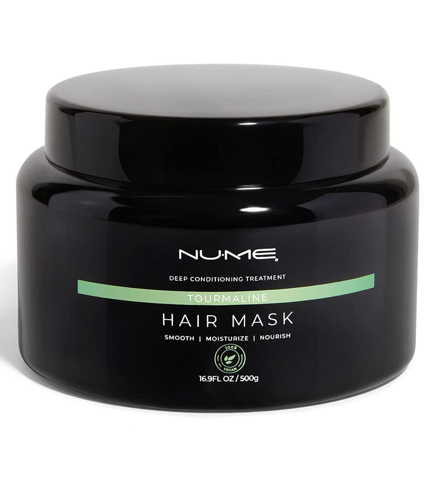 NuMe Vegan Nourishing Hair Mask with Tourmaline Powder, Argan Oil, Vitamins, and Amino Acids - For Dry, Damaged, Frizzy Hair - Buy Online on SooperMarket.com