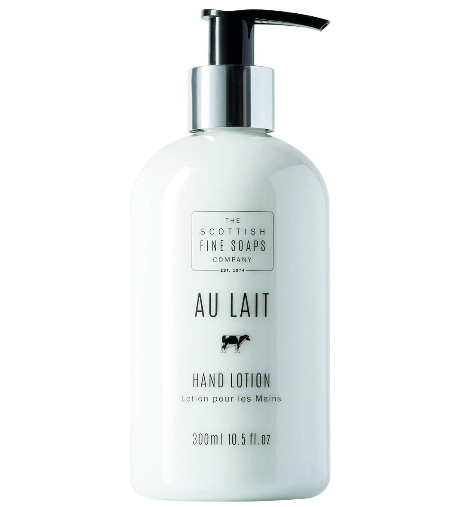 Scottish Fine Soaps Au Lait Hand Lotion 300ml - Hydrating Creamy Moisturizer for Soft Skin | International Shipping Available - Buy Online on SooperMarket.com