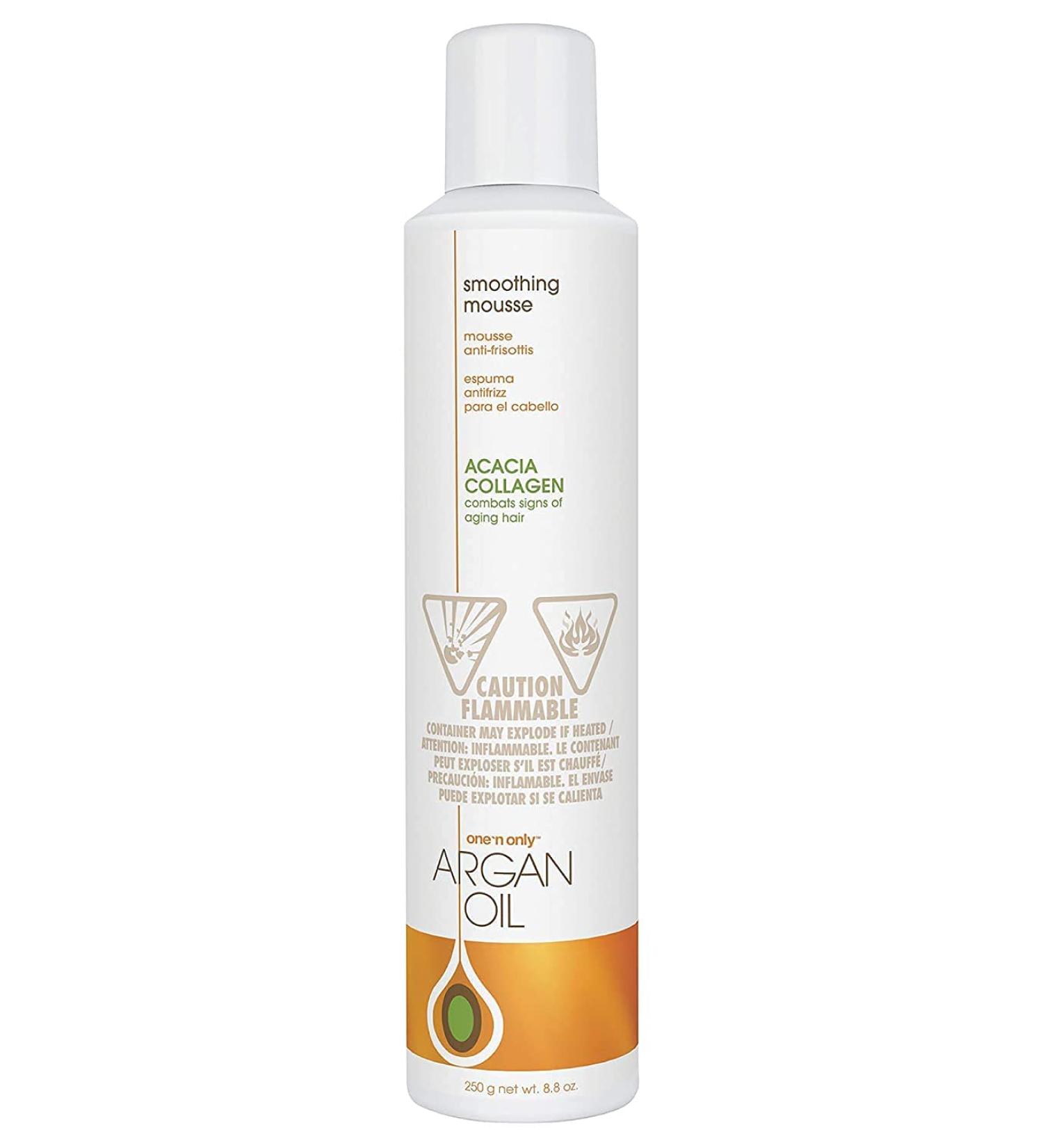 One 'n Only Argan Oil Smoothing Mousse - Firm Hold for Volume and Frizz Control - 8.8 Ounces - Buy Online on SooperMarket.com