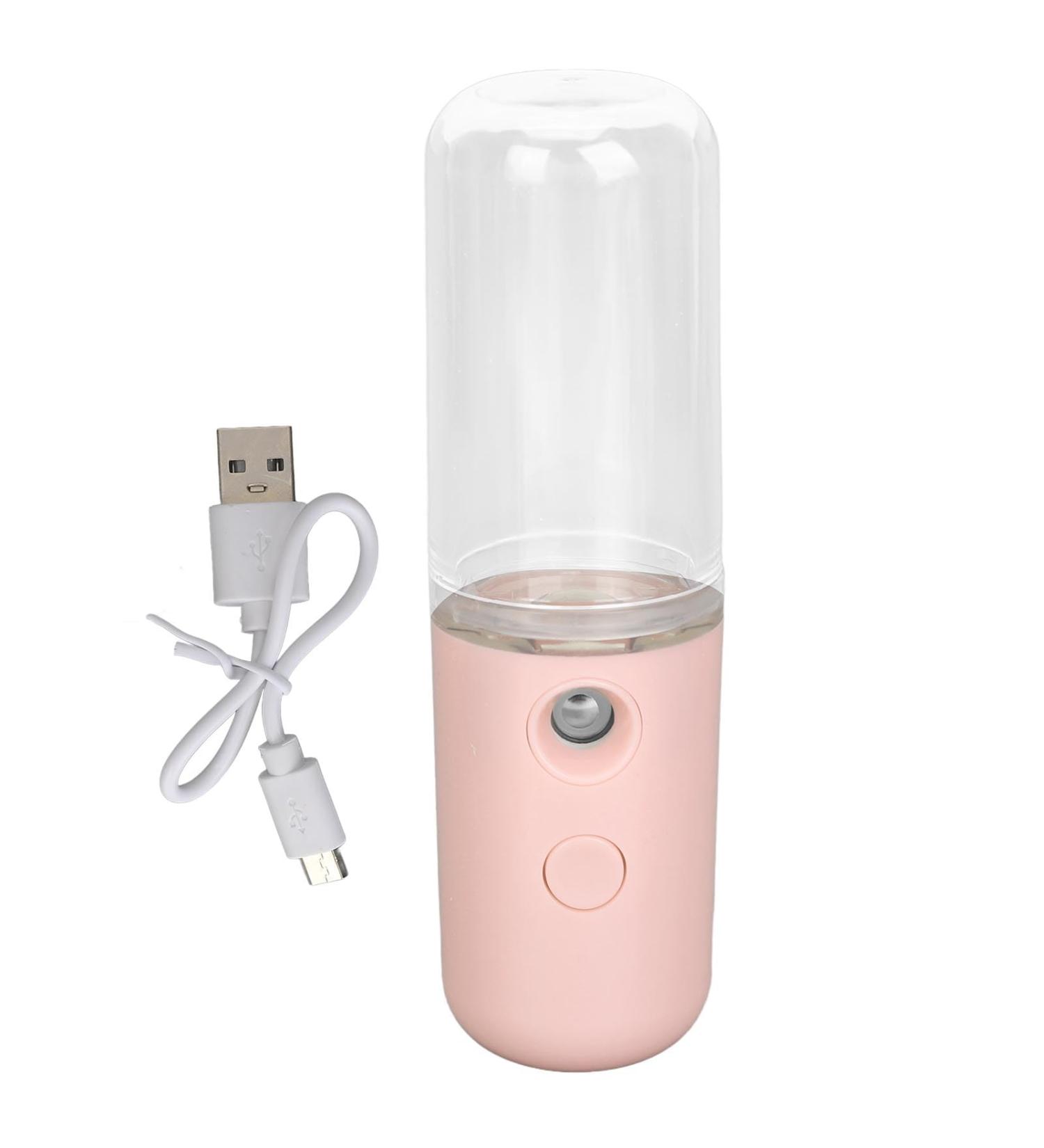 Nano FacialHandy Mist Sprayer Hydrating Makeup and Moisturizing Atomization Humidifier for Skin Care (Pink) (Light Pink) - Buy Online on SooperMarket.com