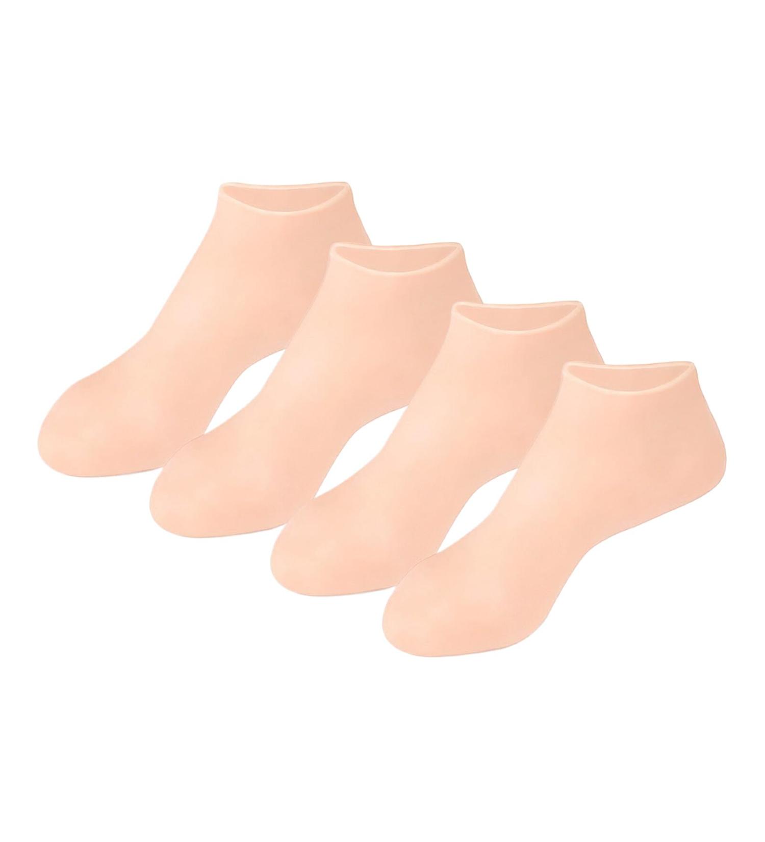 Dajidafu 2pair Silicone Exfoliating Tools for Smooth Feet Say Goodbye to Rough Skin Silica Gel Moisturizing Socks Silicone Socks colour of skin One size fits all Colour of Skin One size fits all - Buy Online on SooperMarket.com