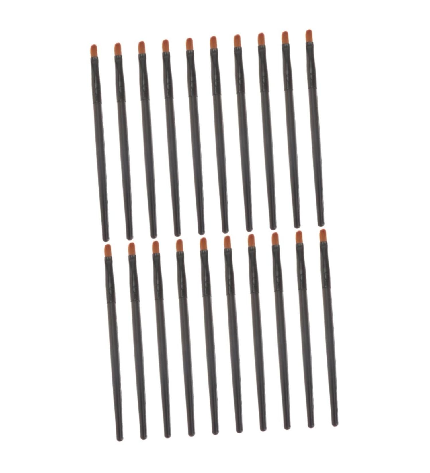 Angoily 20 Pcs Nose Shadow Brush Mix Miss Wooden Handle Brush 13x0.8cmx2pcs Blackx2pcs - Buy Online on SooperMarket.com