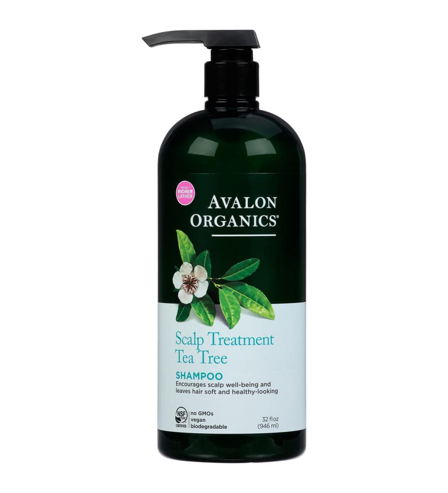 Avalon Organics Tea Tree Scalp Treatment Shampoo - 32 oz (Pack of 1) - Buy Online on SooperMarket.com