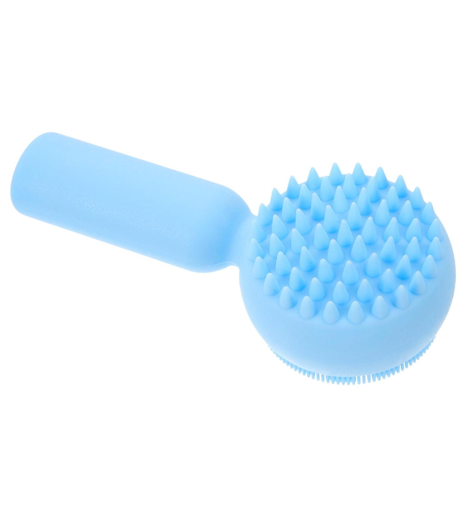 Healeved Face Pore Handheld Brush Facial Brush Silicone Bristles Face Cleaning 11.20X5.10X3.50CM Blue - Buy Online on SooperMarket.com