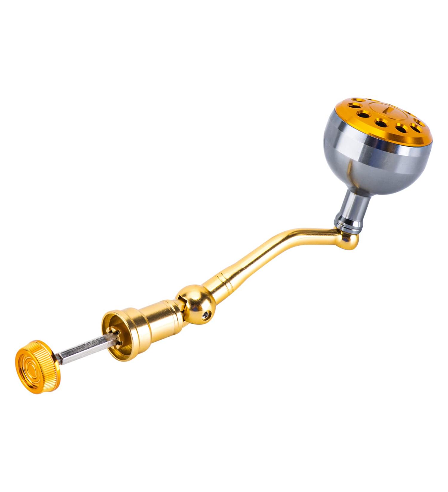 Goture Spinning Reel Handle Replacement with Round Power Knob - Gold Medium - Buy Online on SooperMarket.com