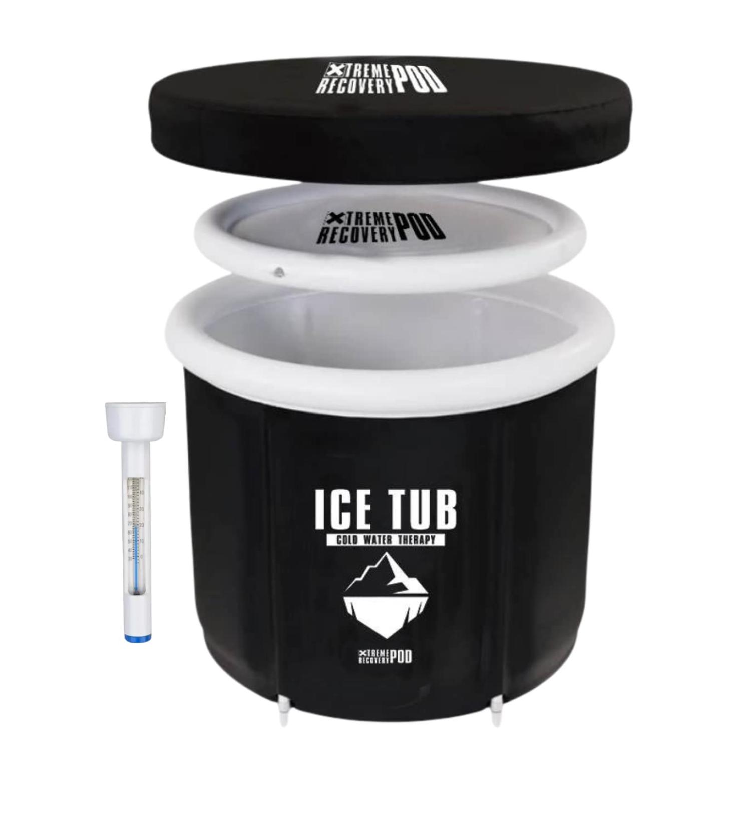 High-Quality Portable Ice Bath for Athletes | Indoor & Outdoor Use | Ice Barrel with Cover - Buy Online on SooperMarket.com