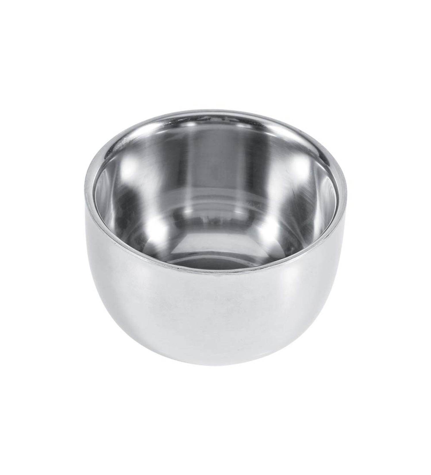 Premium Stainless Steel Shaving Soap Bowl Mug | Barber Foam Cup & Brush Tool - International Shipping - Buy Online on SooperMarket.com