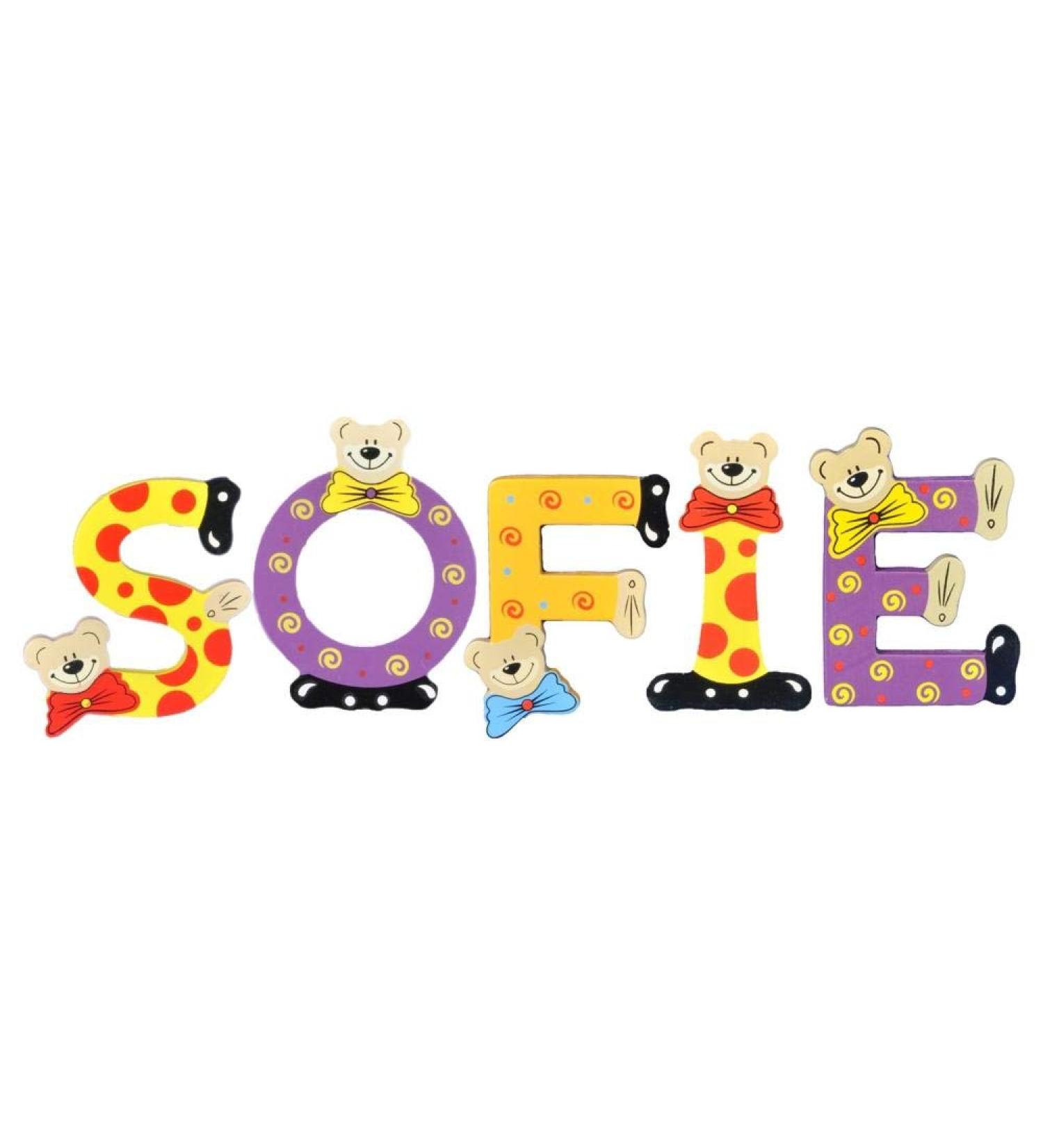 Playshoes Children's Wooden Letter Name Set Sofie - Assorted