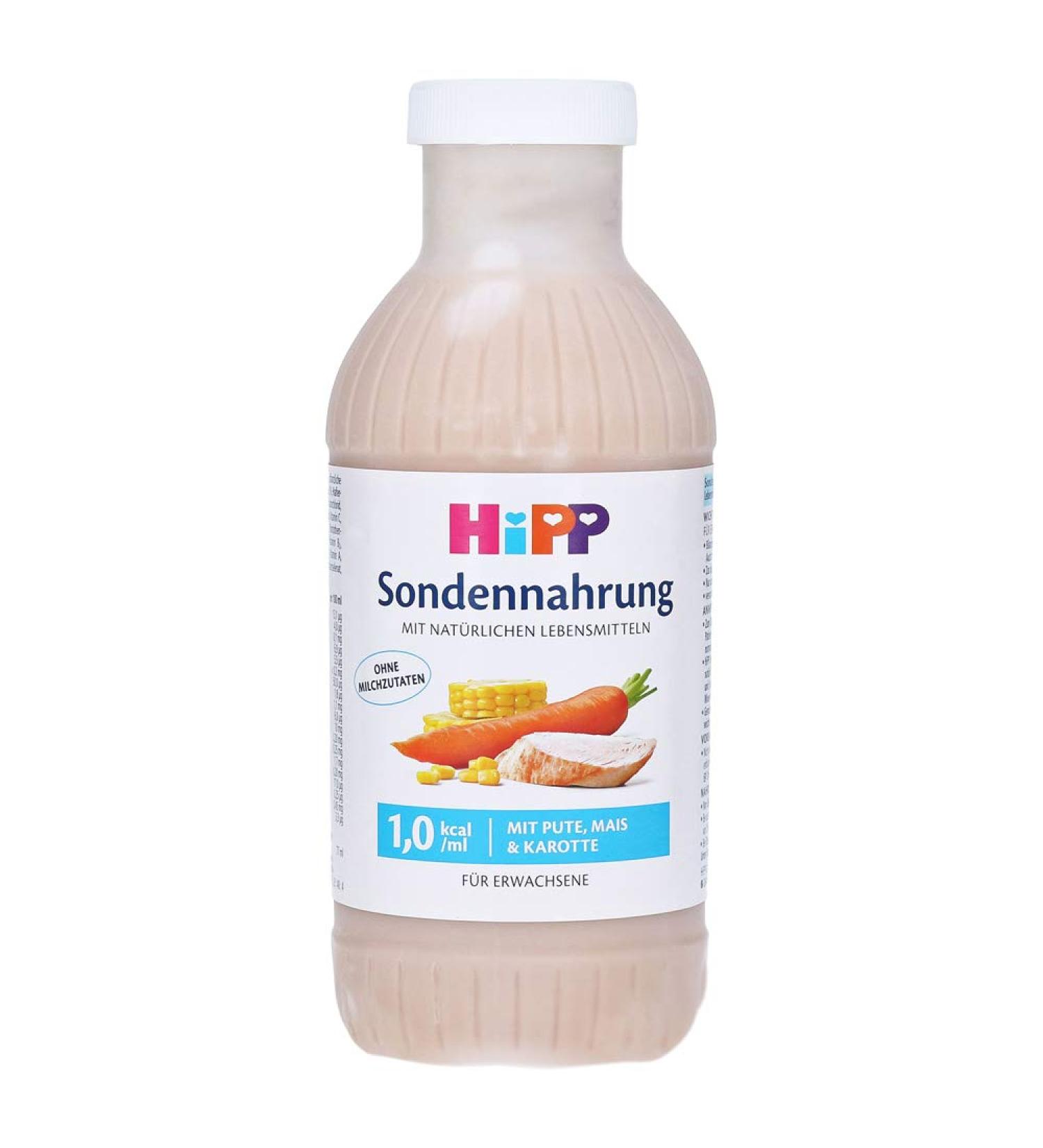 Hipp tube feeding normocaloric turkey corn & carrot milk-free 1 kcal/ml item no. 2630-02-E pack of 500ml