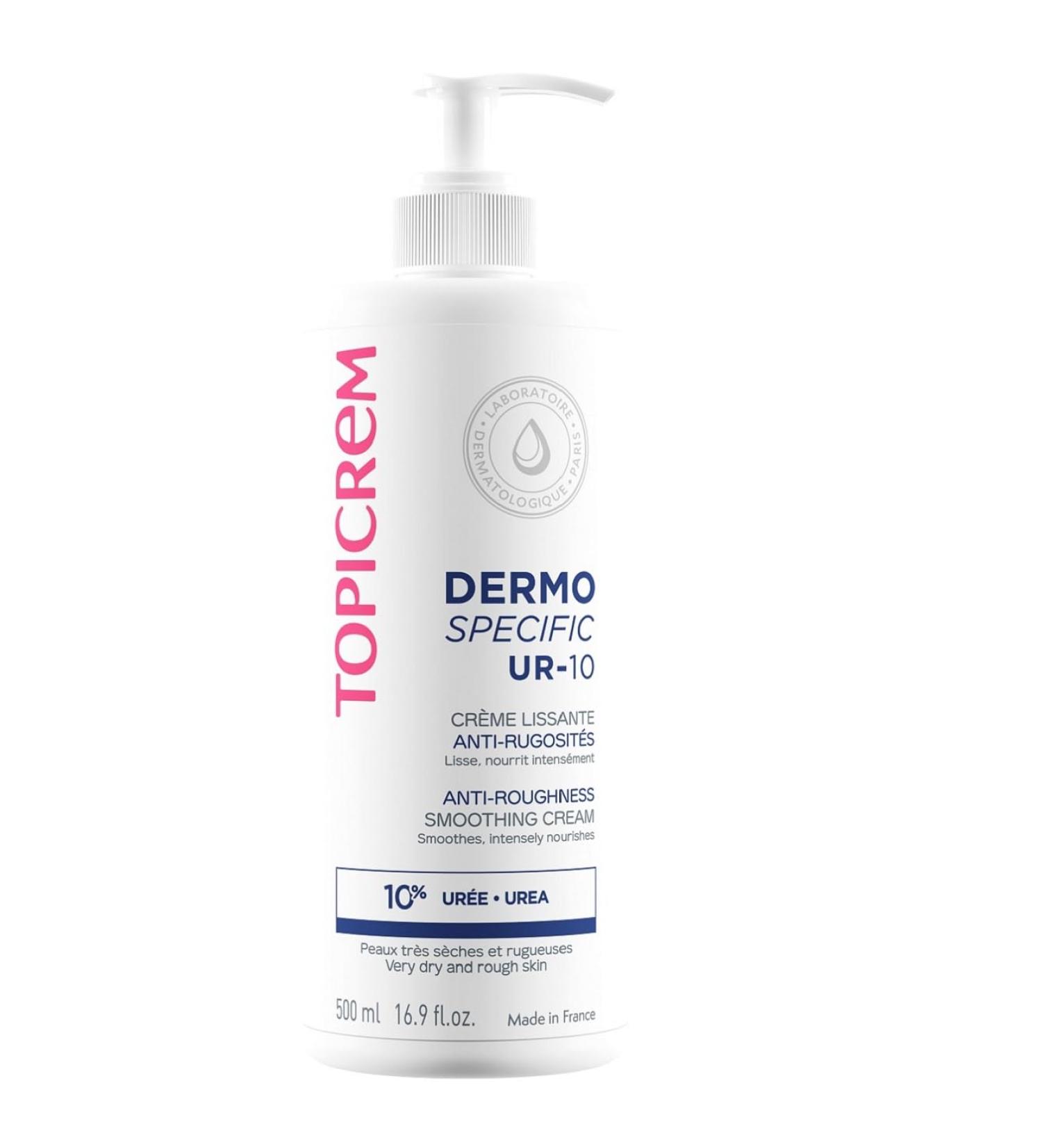 Buy Topicrem UR-10 Anti-Roughness Smoothing Cream 500ml Best for Dry Skin Relief | Fast International Shipping - Buy Online on SooperMarket.com
